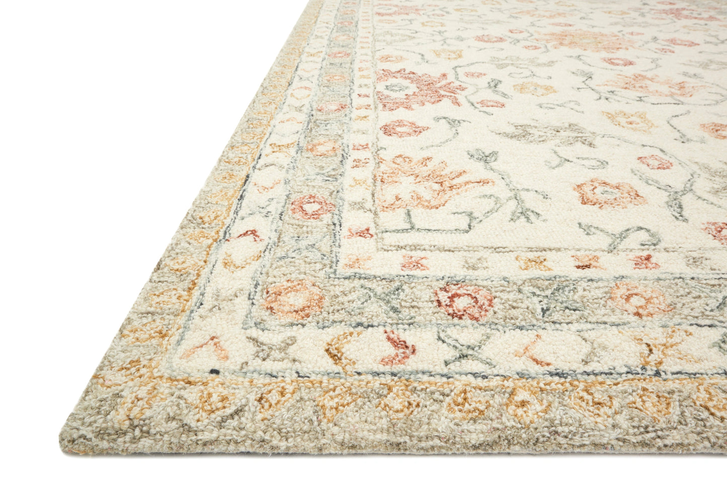 Loloi Norabel Ivory / Rust 2'-3" x 3'-9" Accent Rug