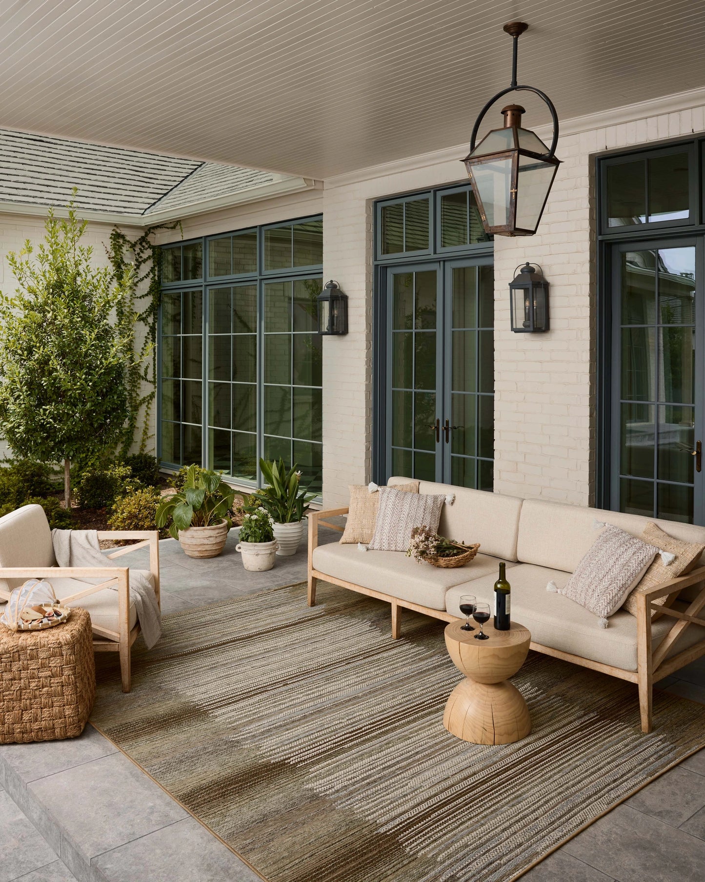 Loloi Saylor Earth / Natural 6'-3" x 9'-2" Indoor/Outdoor Area Rug