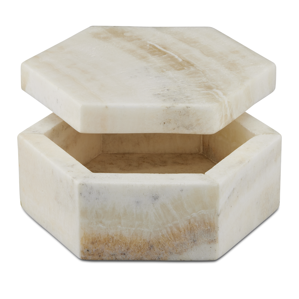 Arco Natural Onyx Hexagon Box.