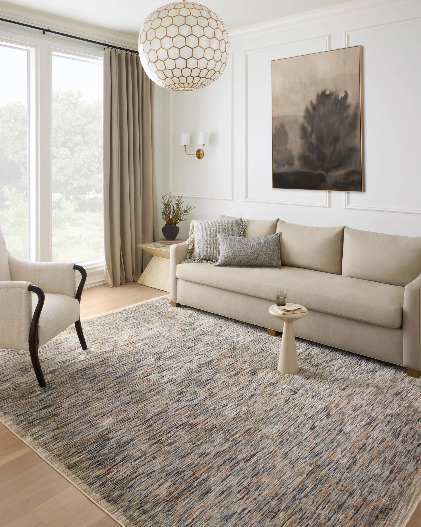 Loloi Soho Multi / Sand 18" x 18" Sample Rug