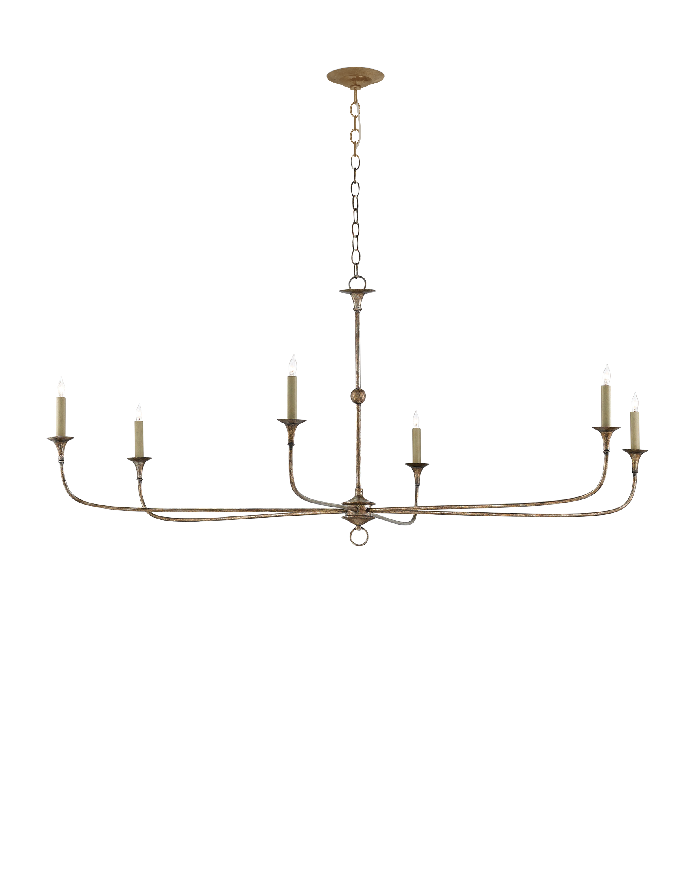 Nottaway Large Bronze Chandelier