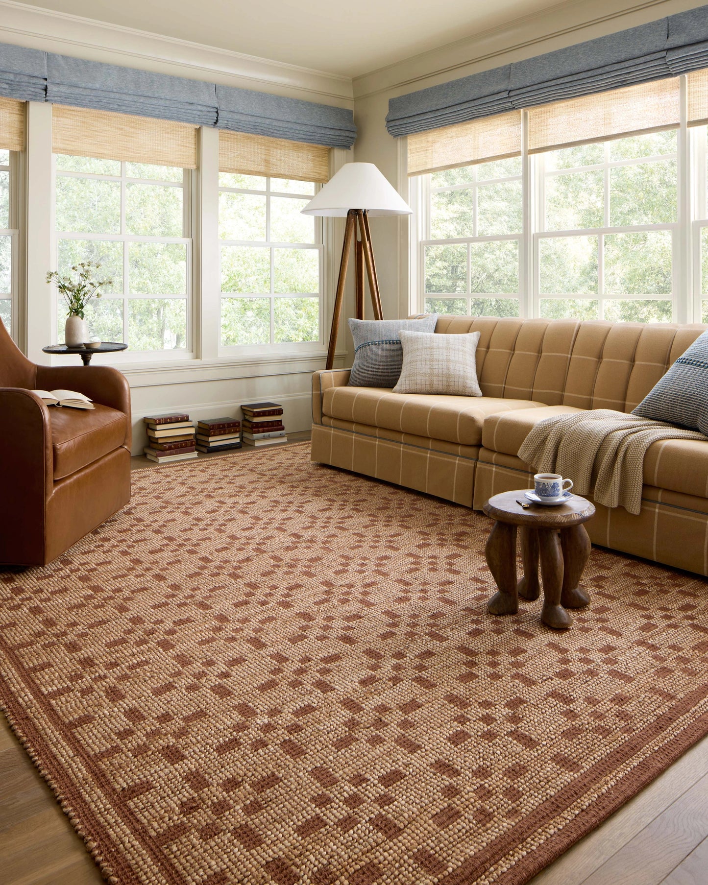 Chris Loves Julia x Loloi Judy Natural / Spice 9'-3" x 13' Area Rug