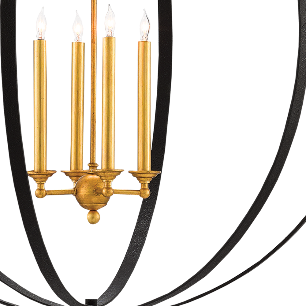 Ogden Black Orb Chandelier
