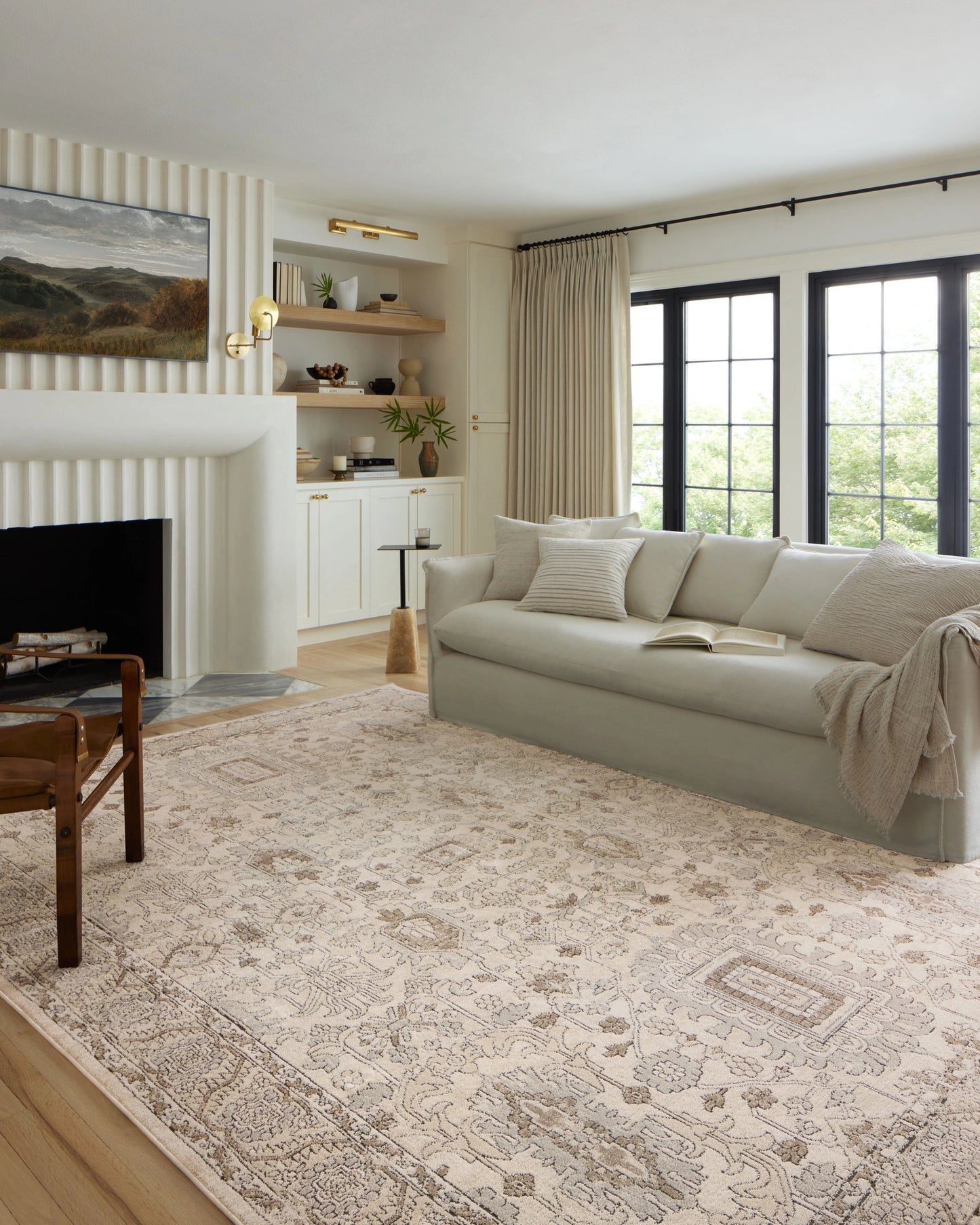 Loloi Teagan Ivory / Sand 7'-11" x 10'-6" Area Rug