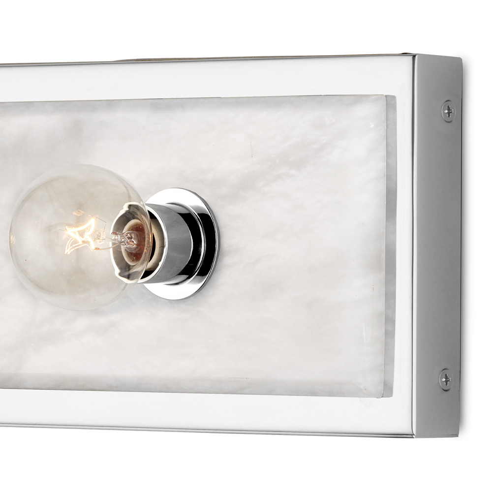Berdine Medium Nickel Bath Wall Sconce