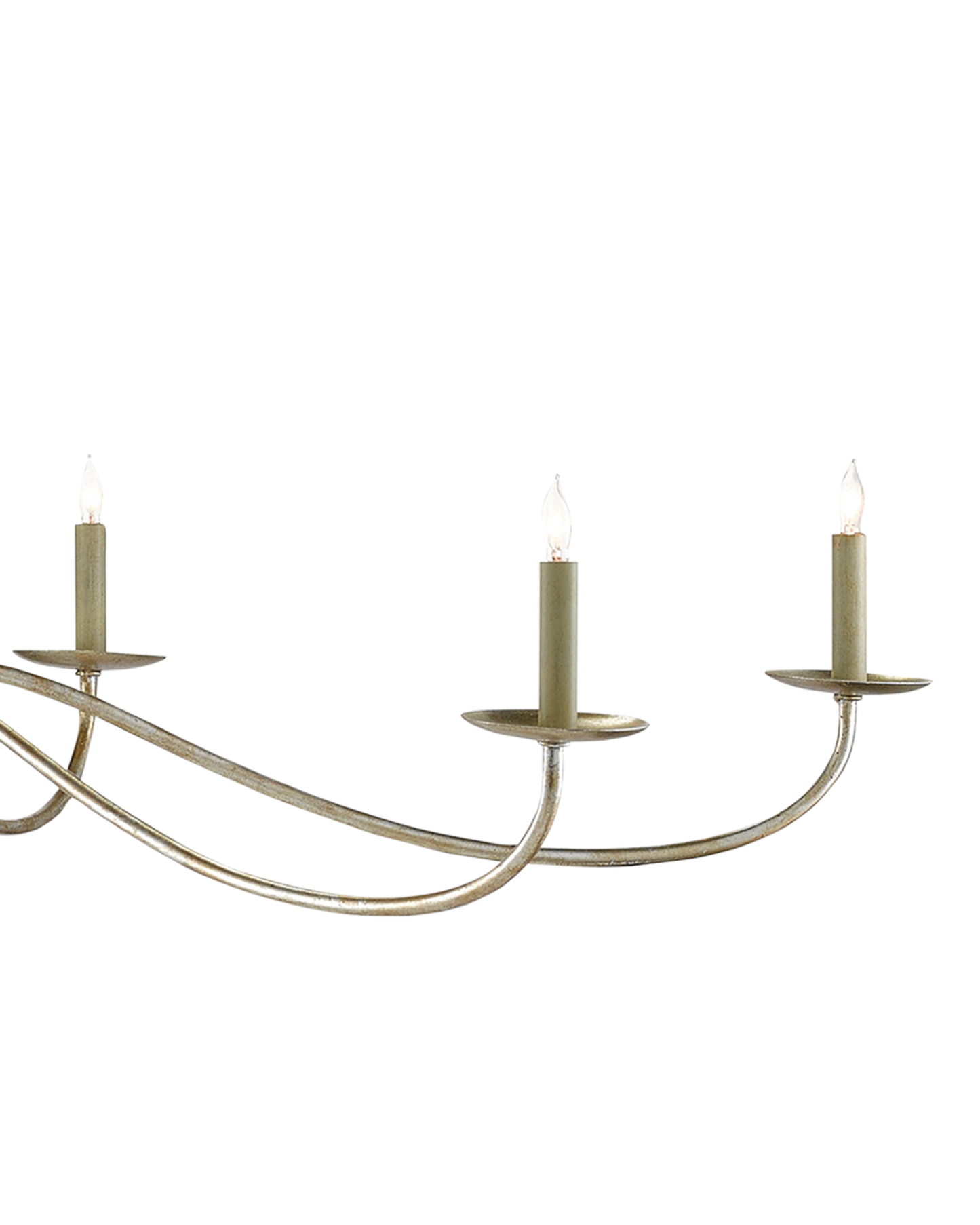 Saxon Large Silver Chandelier.