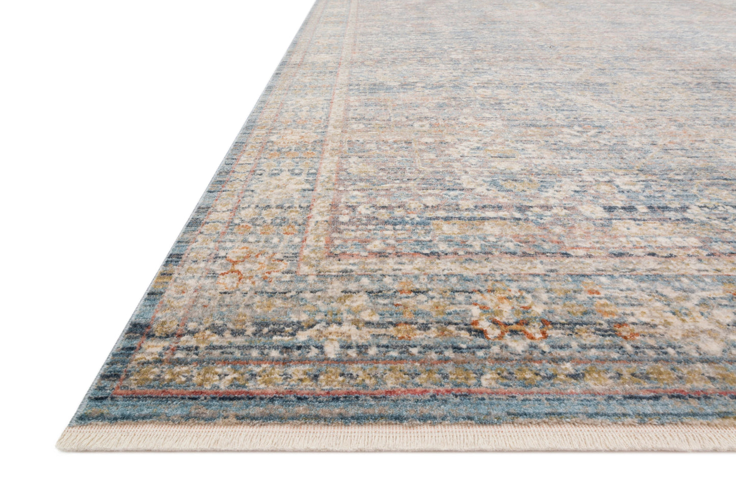 Loloi Claire Blue / Sunset 18" x 18" Sample Rug