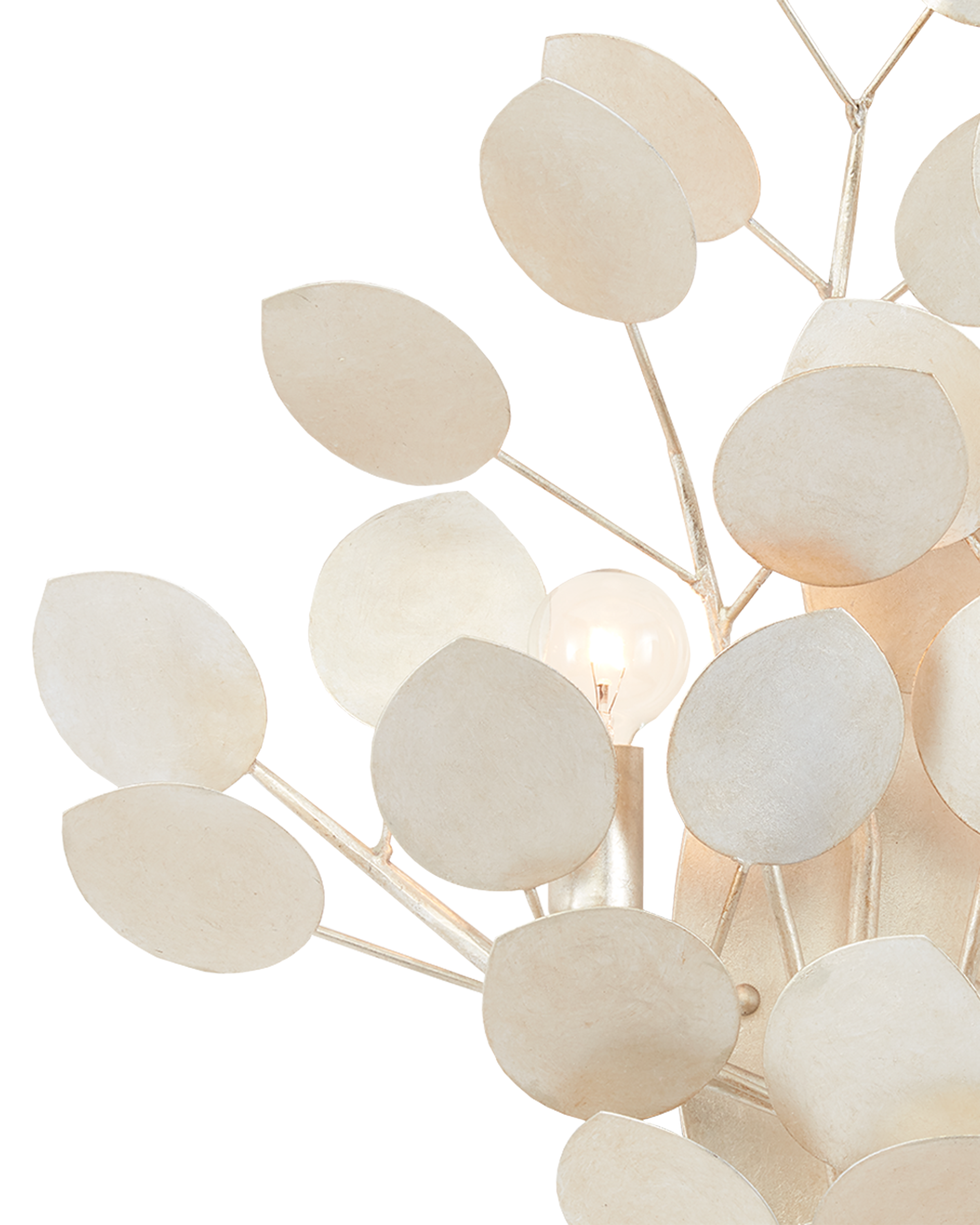 Lunaria Silver Wall Sconce - Thumbnail 3