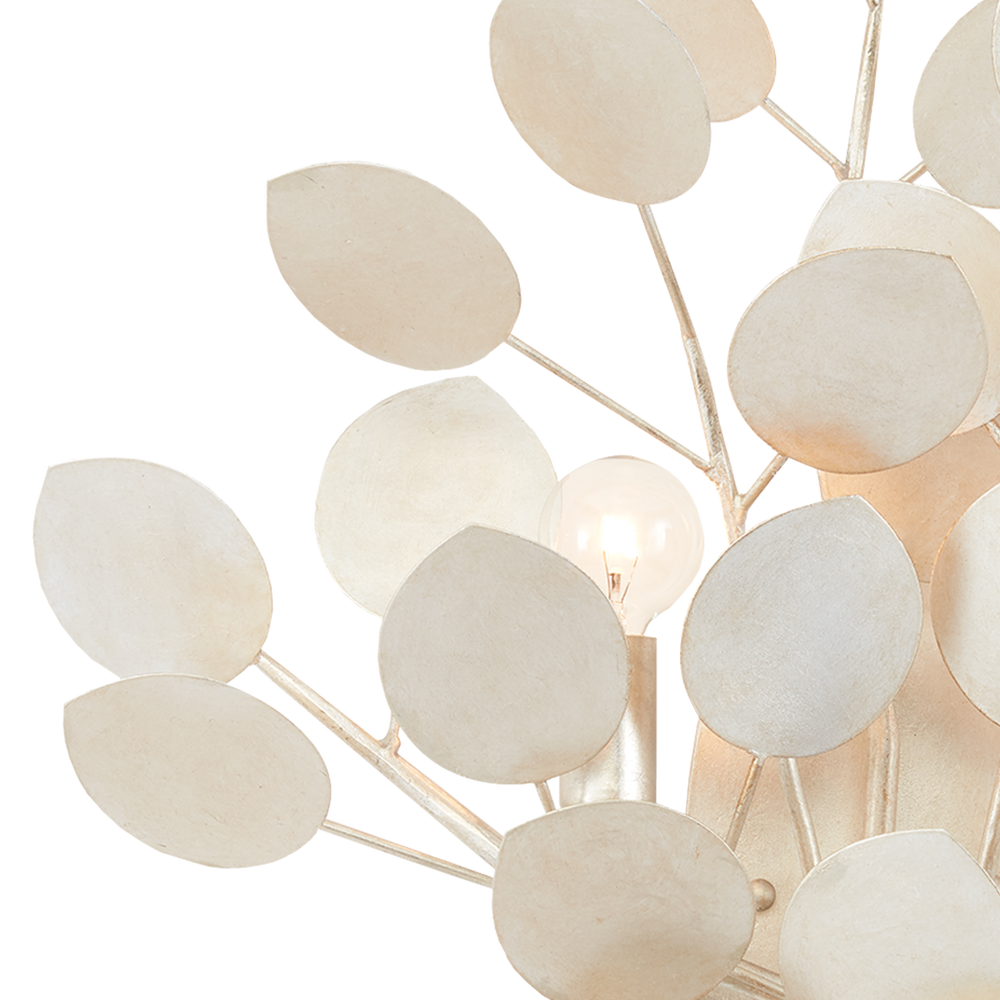 Lunaria Silver Wall Sconce