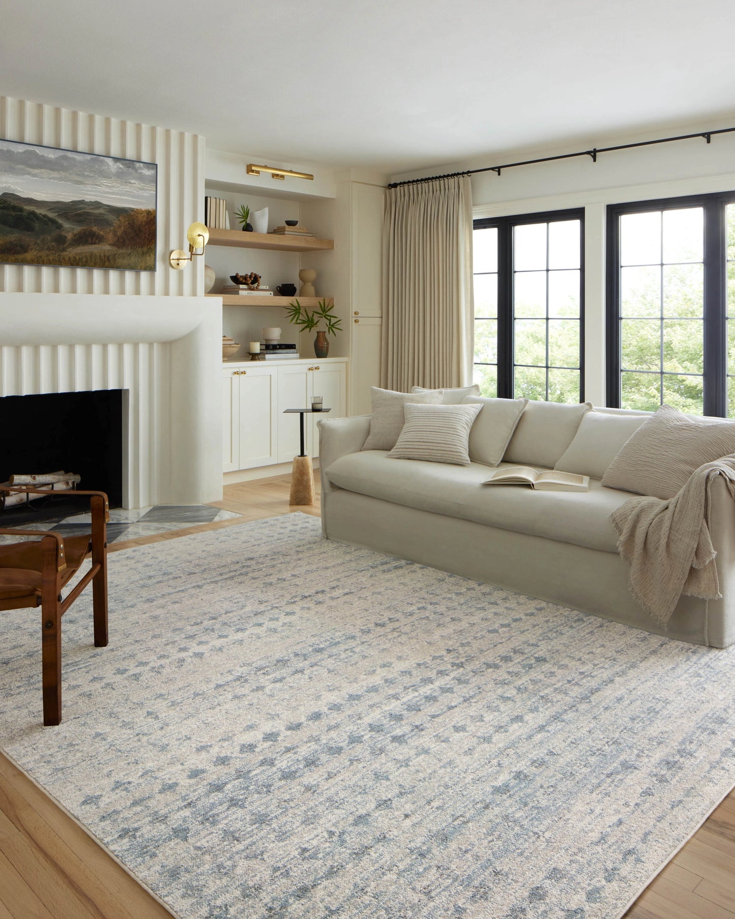 Loloi Kamala Sky / Dove 5'-3" x 7'-9" Area Rug