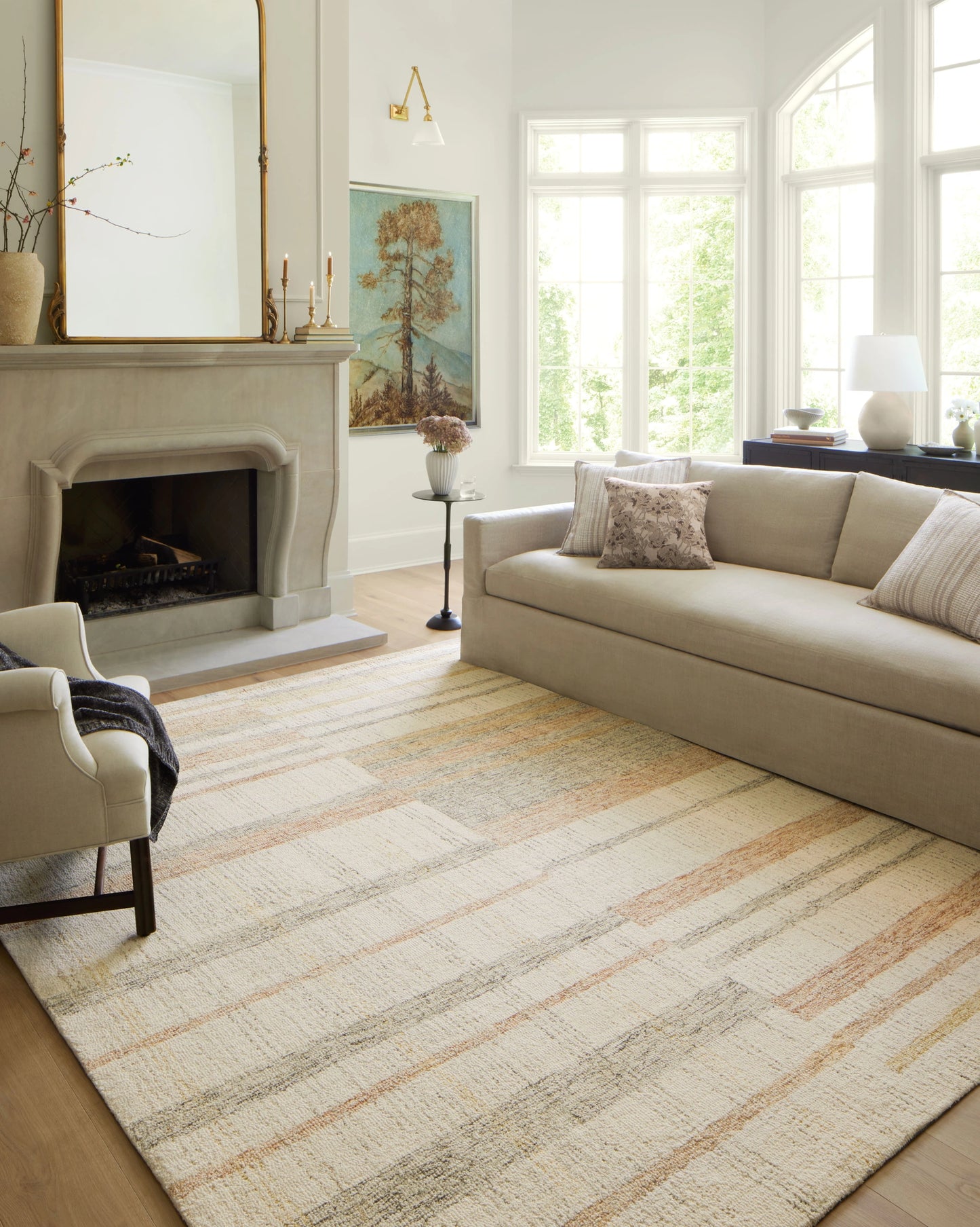 Chris Loves Julia x LoloiChris Natural / Multi 5'-0" x 7'-6" Area Rug