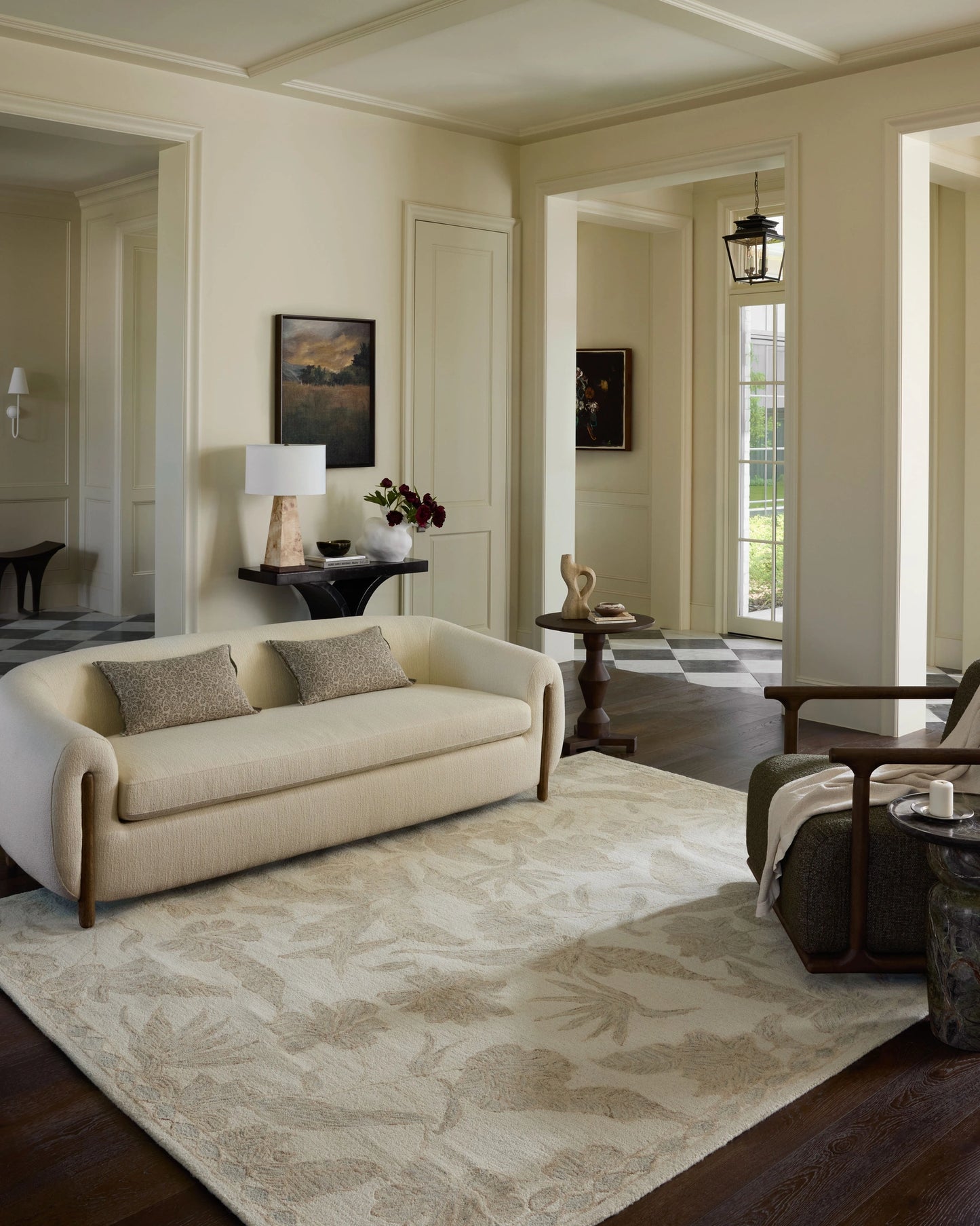 Loloi Lenore Ivory / Multi 2'-3" x 3'-9" Accent Rug