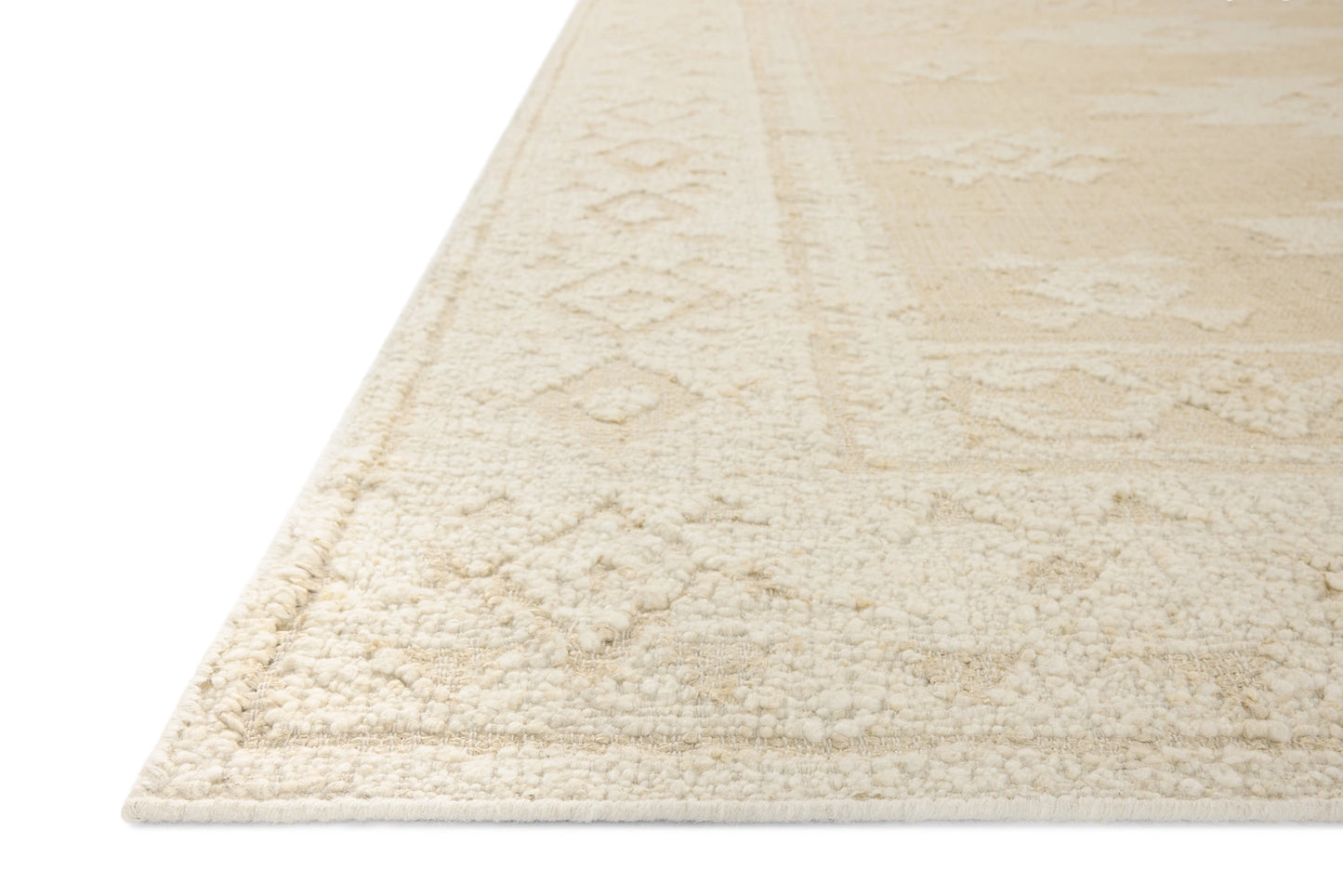 Loloi Alara Ivory / Natural 18" x 18" Sample Rug