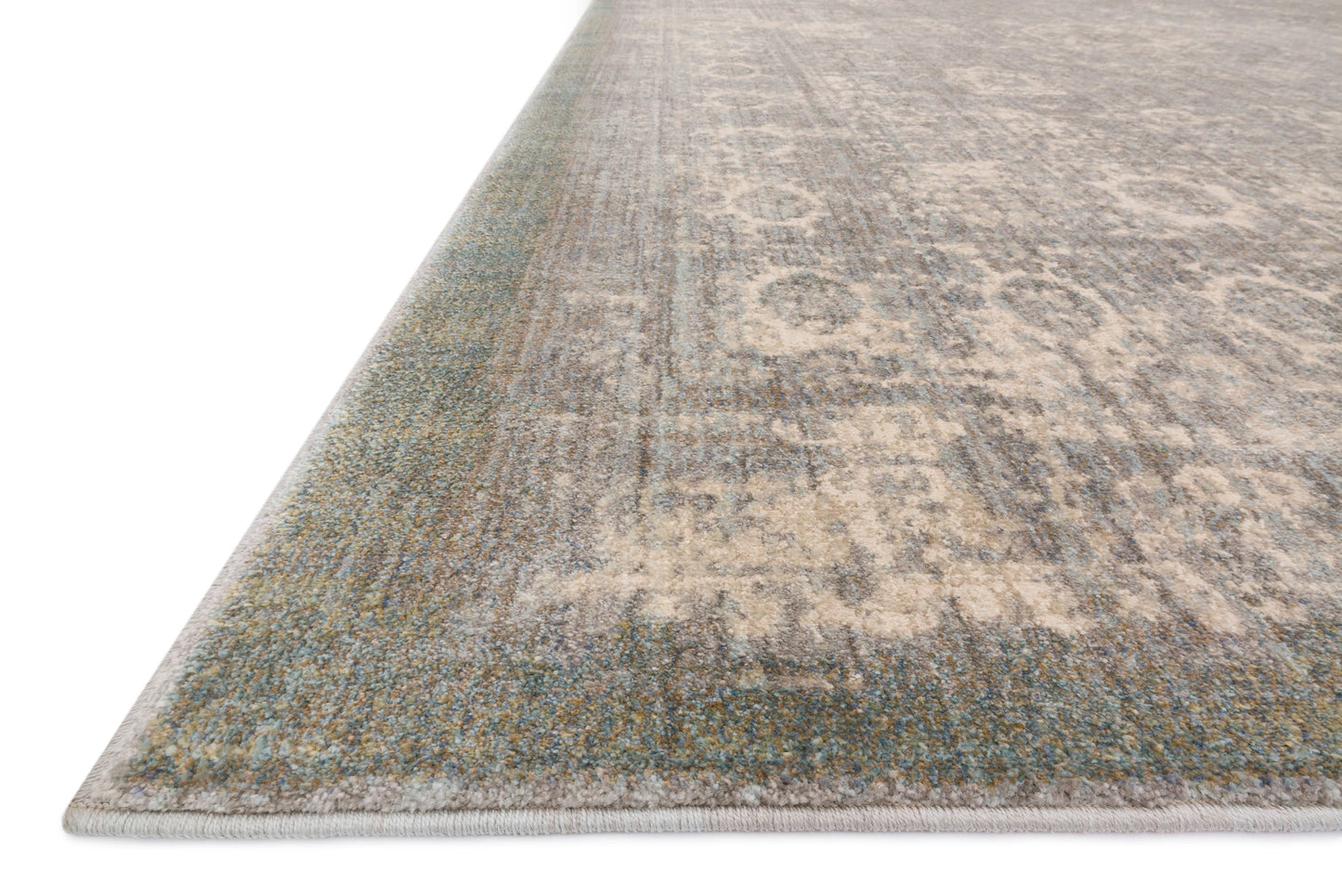 Loloi Anastasia Grey / Sage 5'-3" x 5'-3" Round Area Rug