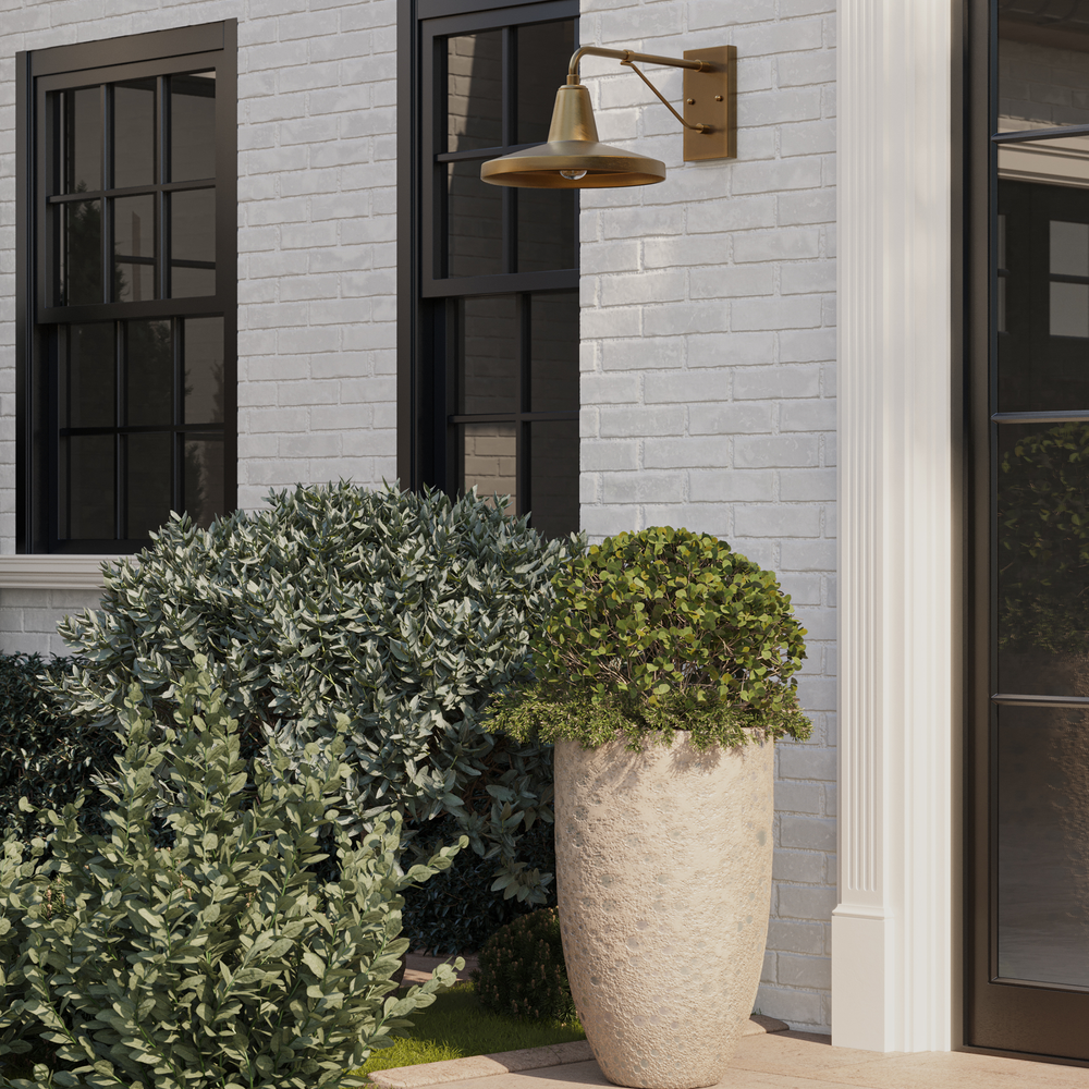 
                      
                        Mariner Brass Outdoor Wall Sconce.
                      
                    