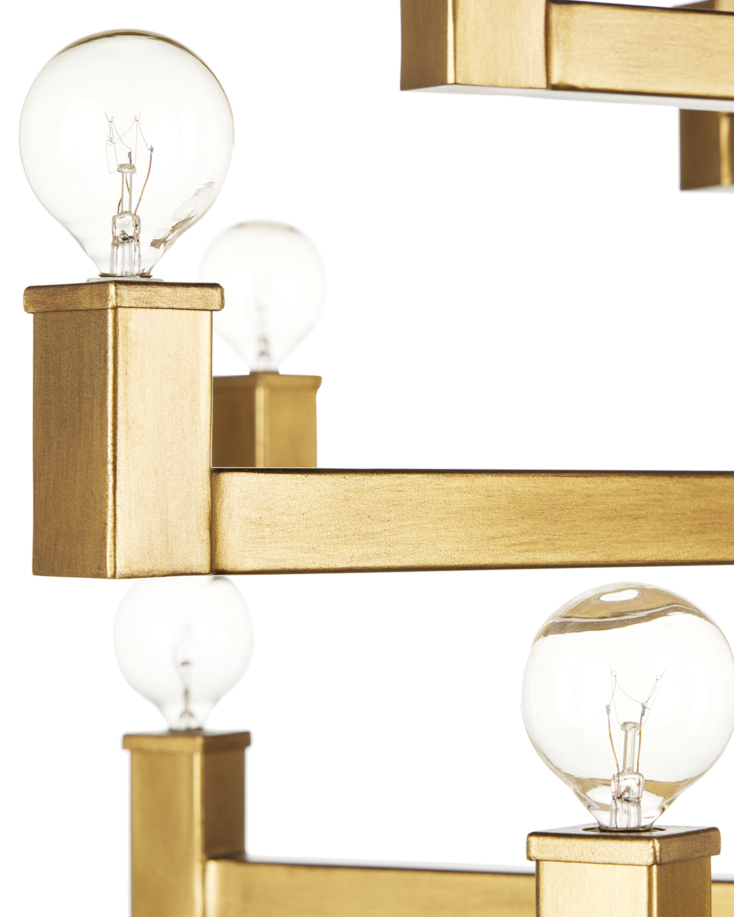 Andre Large Brass Chandelier - Thumbnail 4