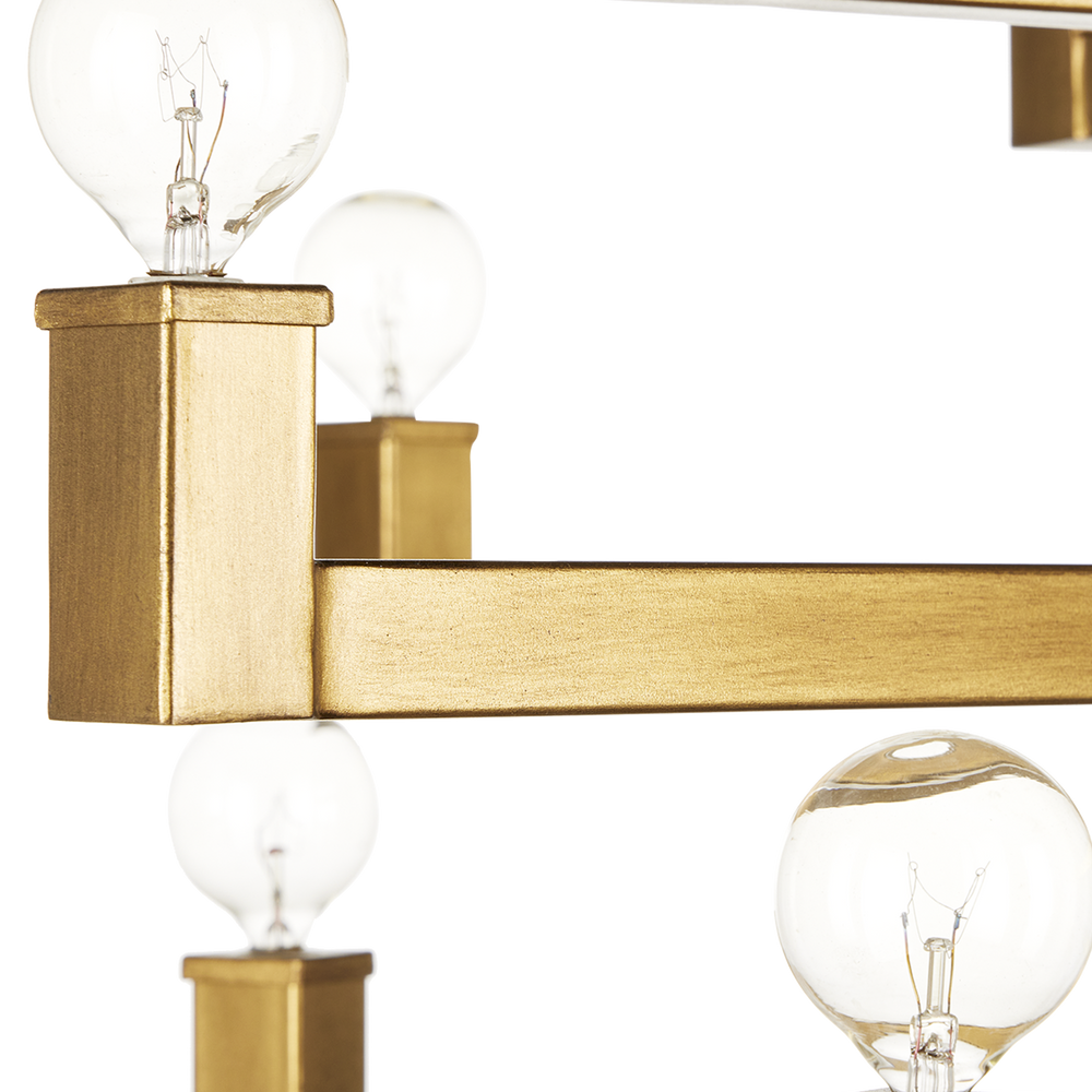 Andre Large Brass Chandelier