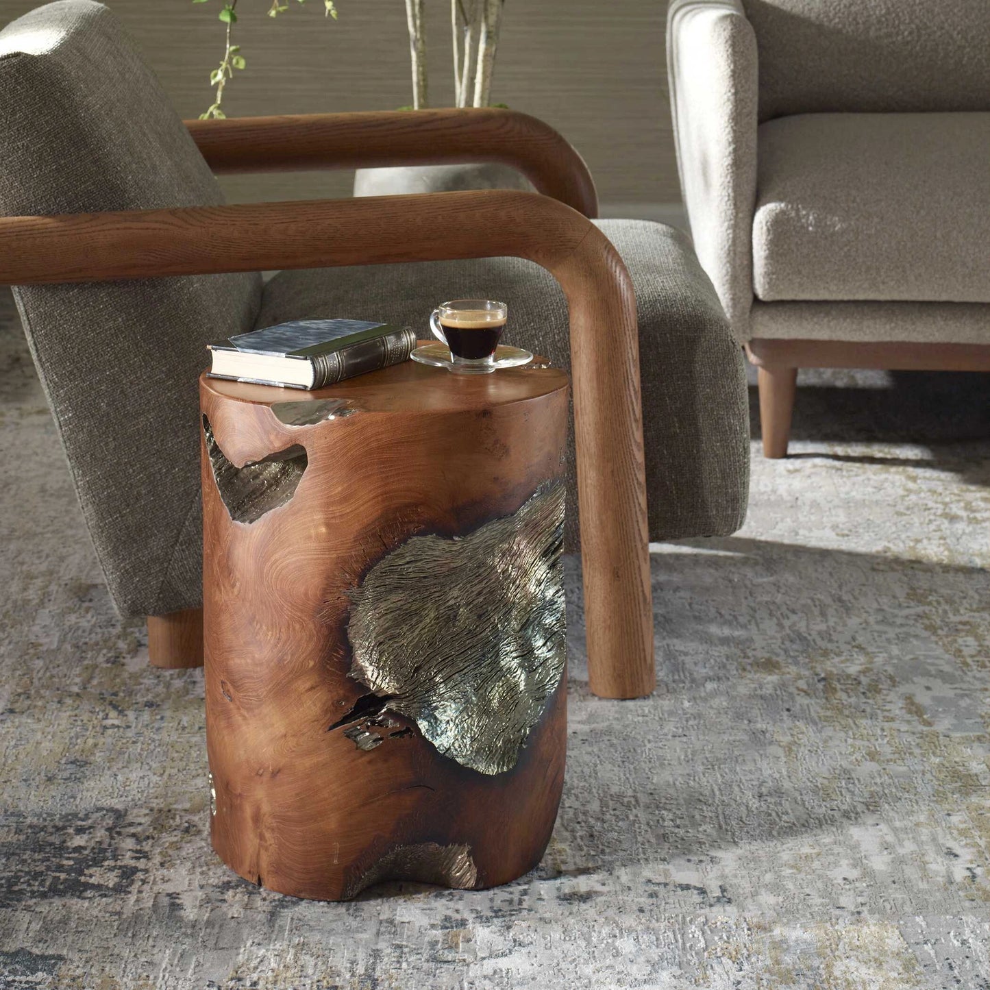 Uttermost Rafe Wooden Accent Stool