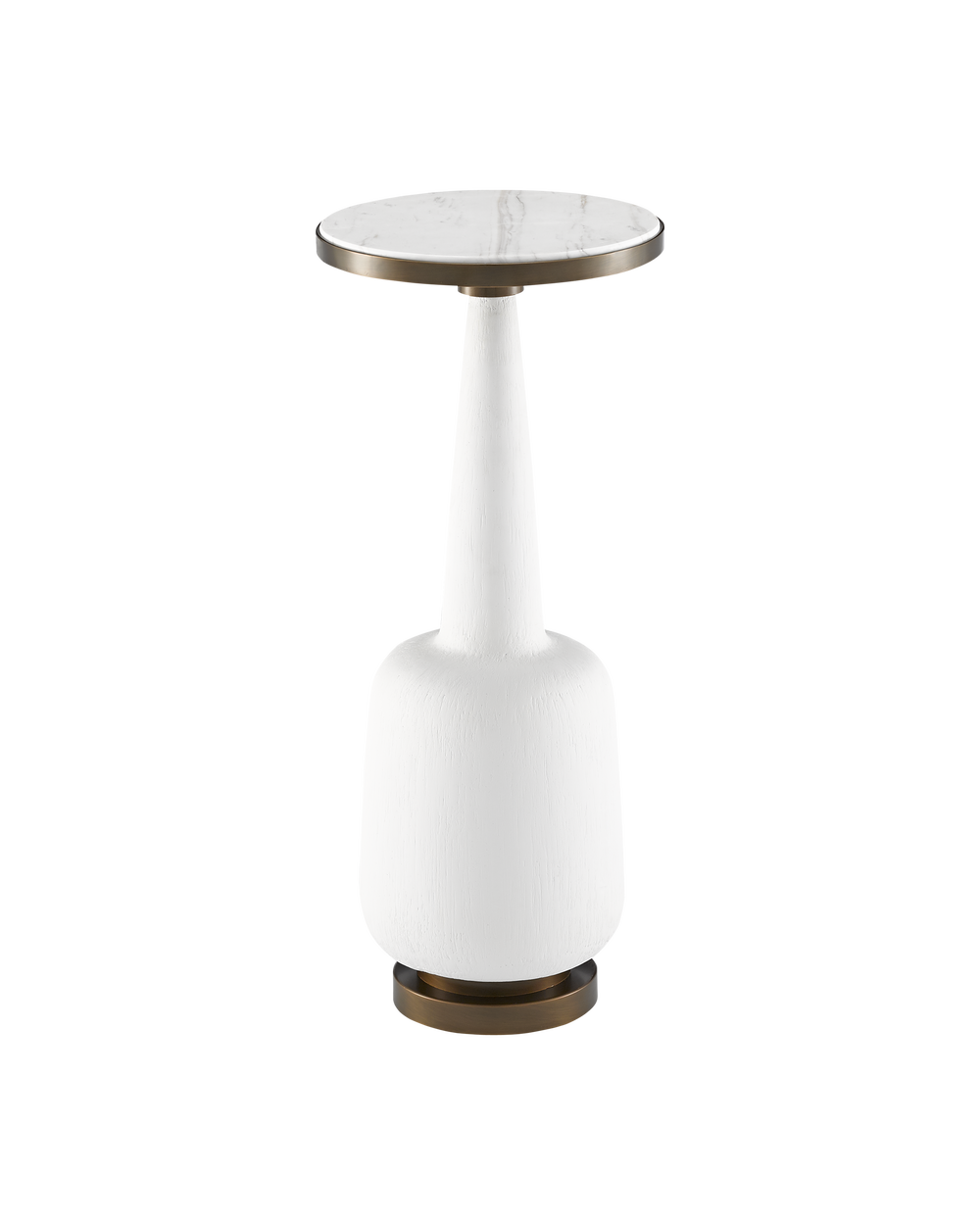 Greta White Drinks Table
