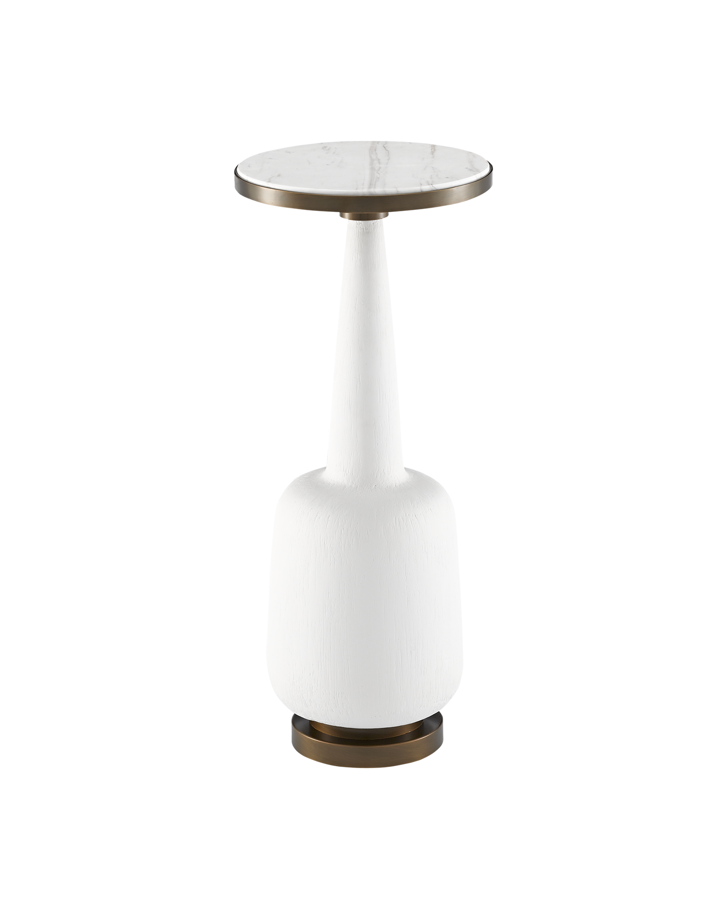 Greta White Drinks Table
