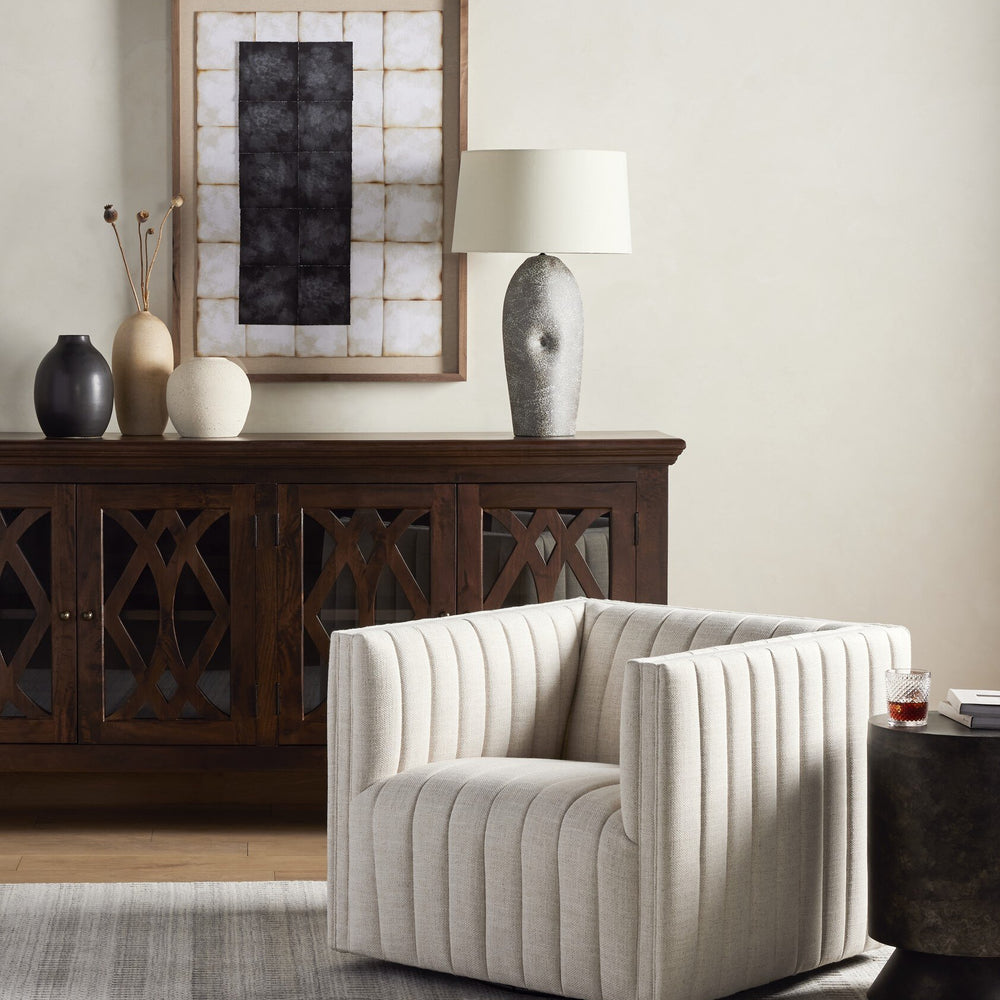 
                      
                        Augustine Swivel Chair - Dover Crescent
                      
                    