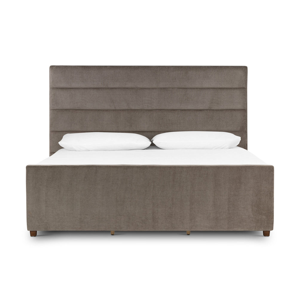 Daphne King Bed - Sage Worn Velvet