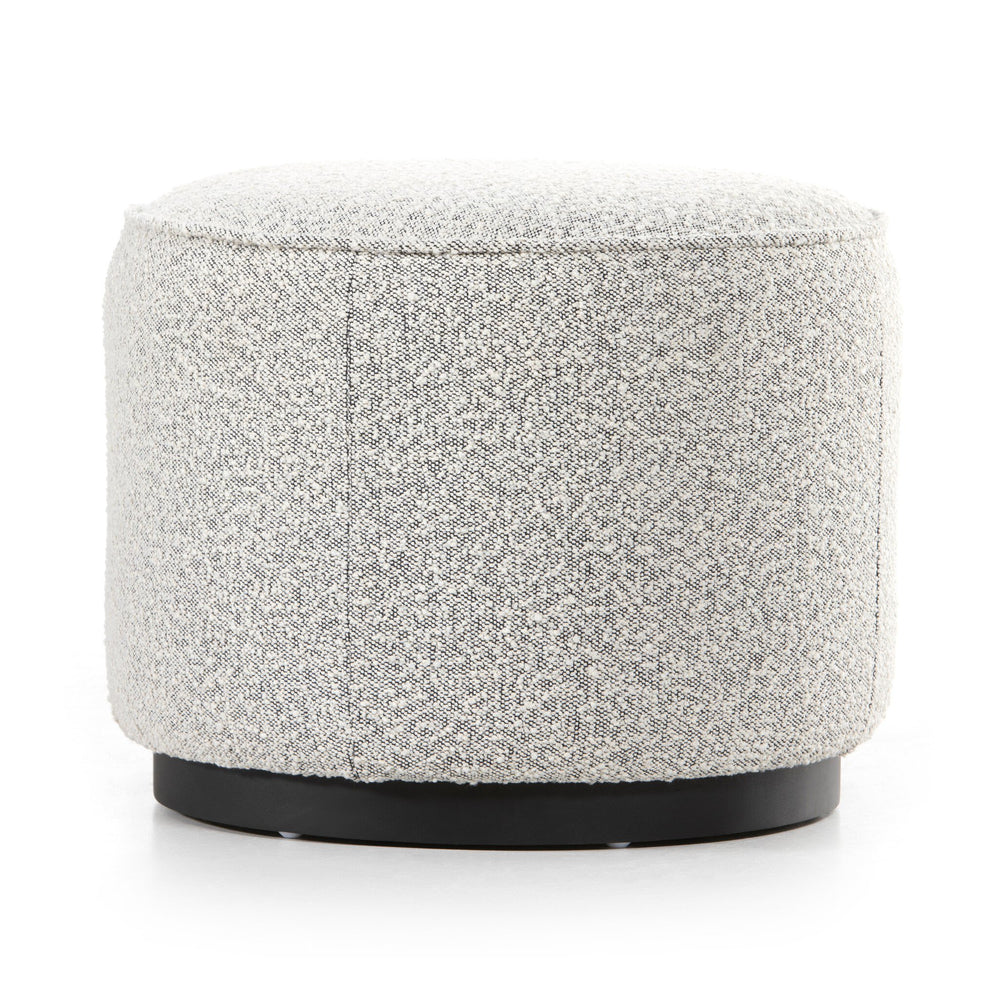 Sinclair Round Ottoman - Knoll Domino