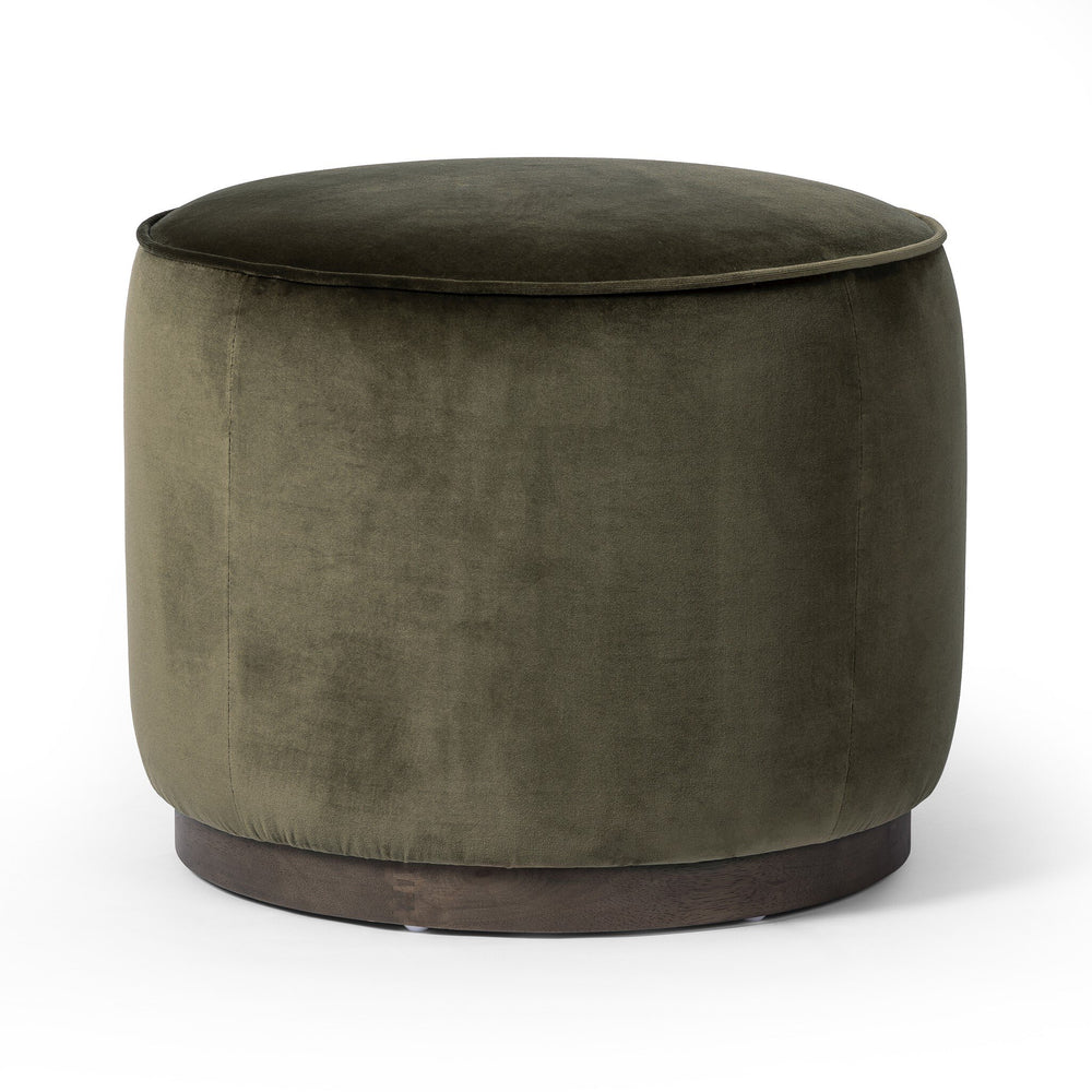 Sinclair Round Ottoman - Surrey Olive