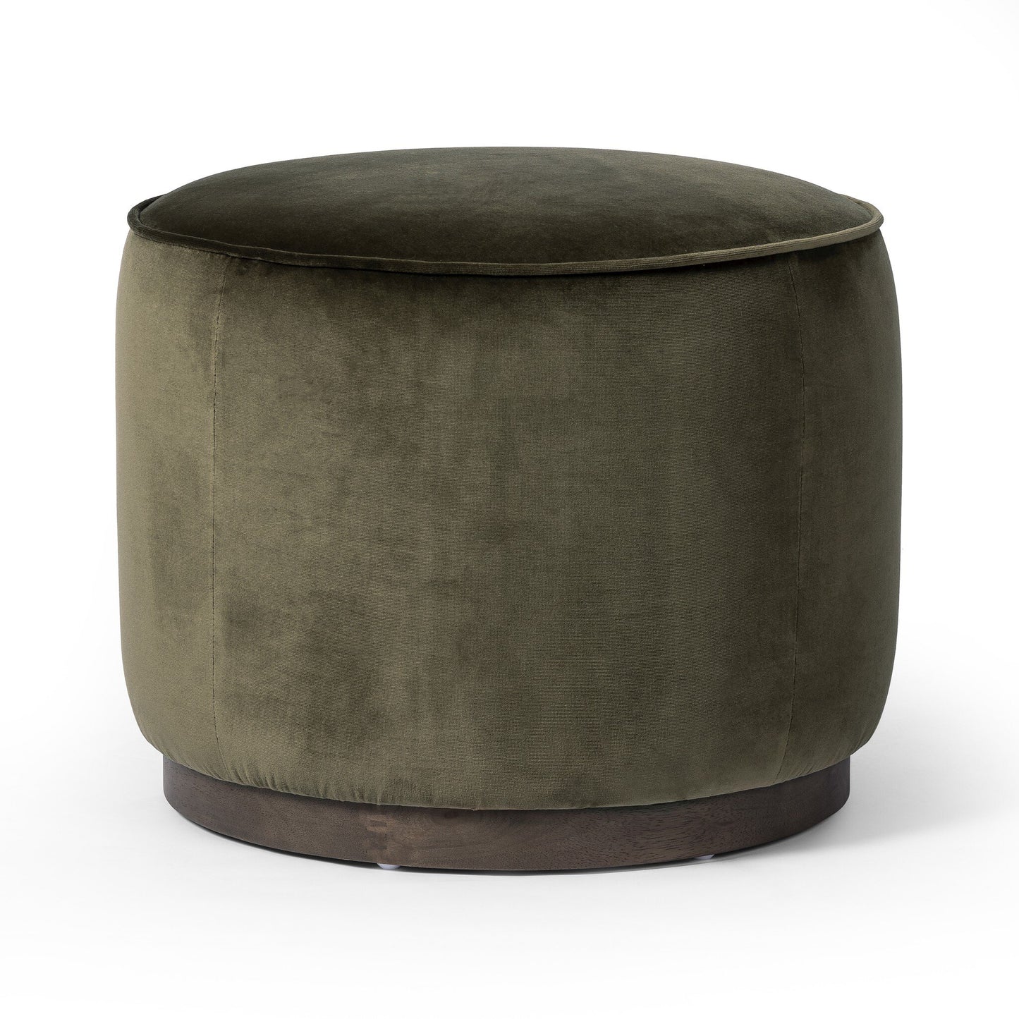 Sinclair Round Ottoman - Surrey Olive