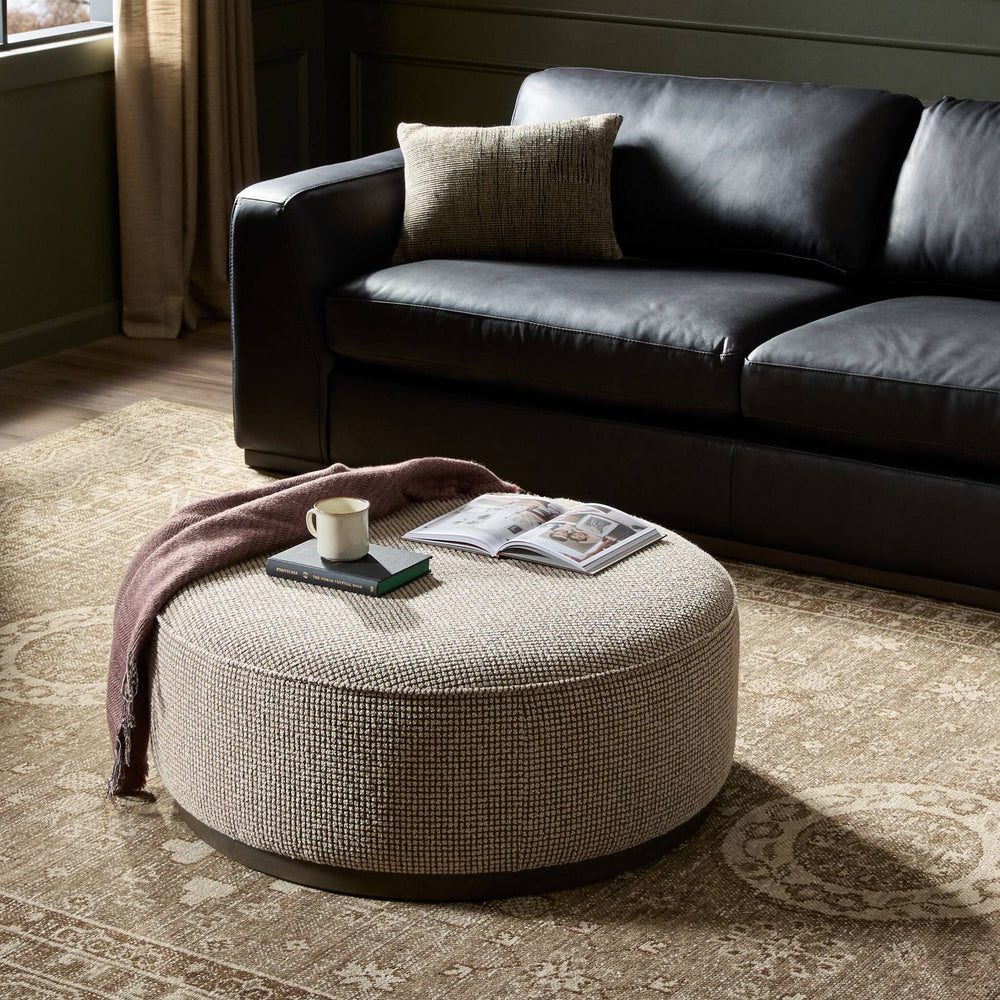 
                      
                        Sinclair Large Round Ottoman - Barrow Taupe
                      
                    
