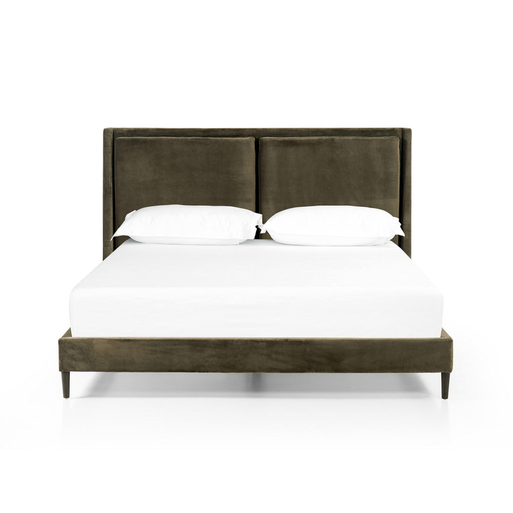 Potter King Bed - Surrey Olive