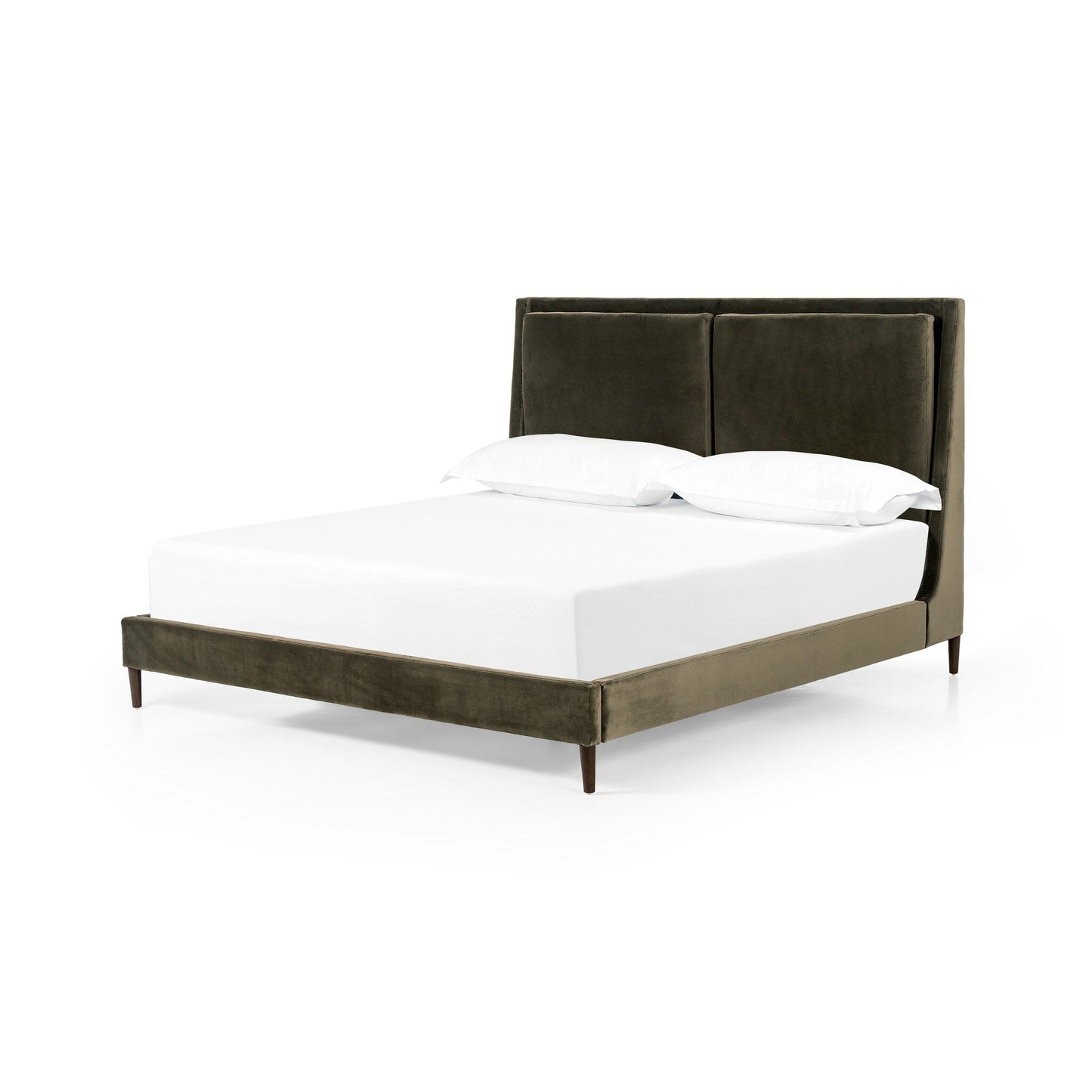 Potter King Bed - Surrey Olive