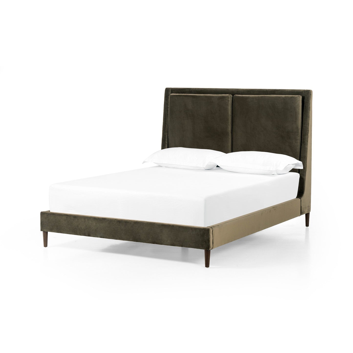 Potter Queen Bed - Surrey Olive