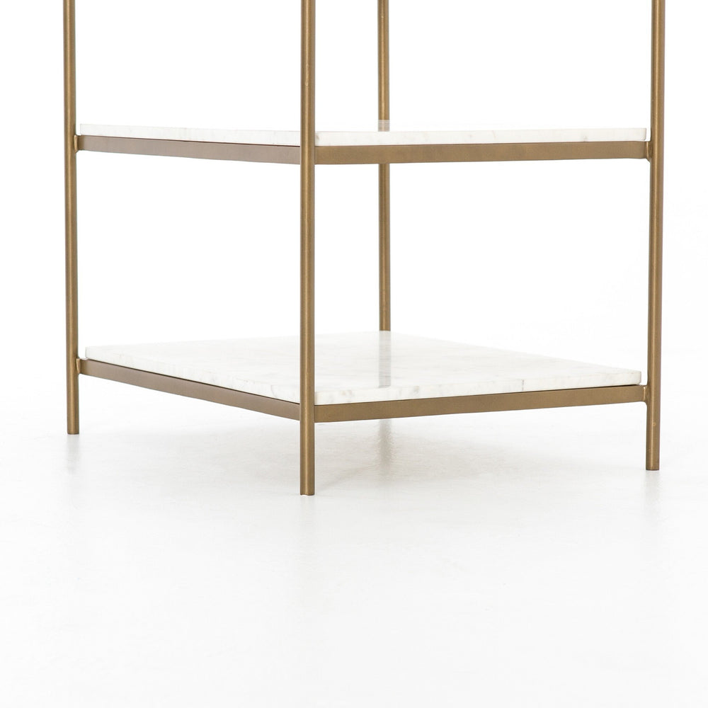 
                      
                        Felix Nightstand - Polished White Marble
                      
                    
