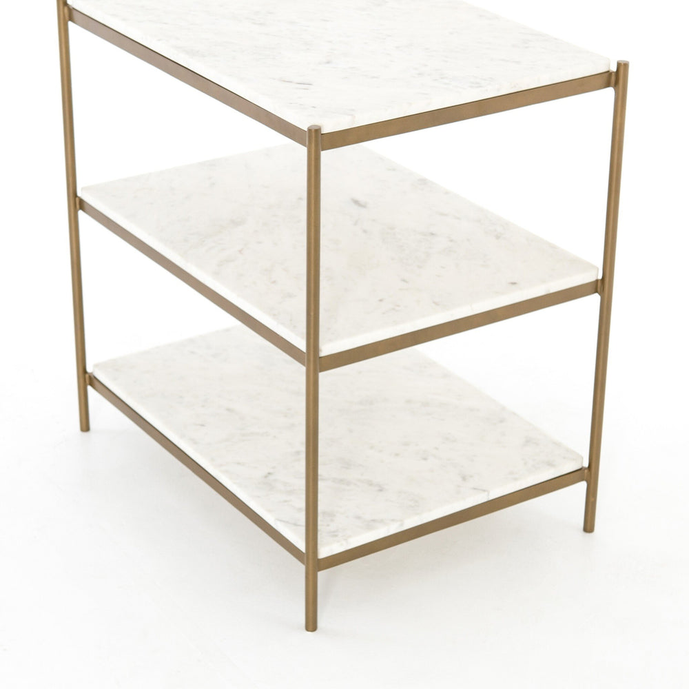 
                      
                        Felix Nightstand - Polished White Marble
                      
                    