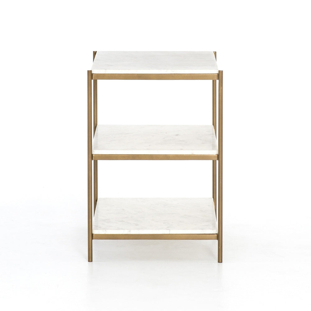 
                      
                        Felix Nightstand - Polished White Marble
                      
                    