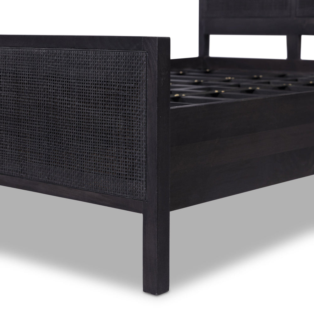 
                      
                        Sydney Queen Bed - Black Wash with Black Cane
                      
                    