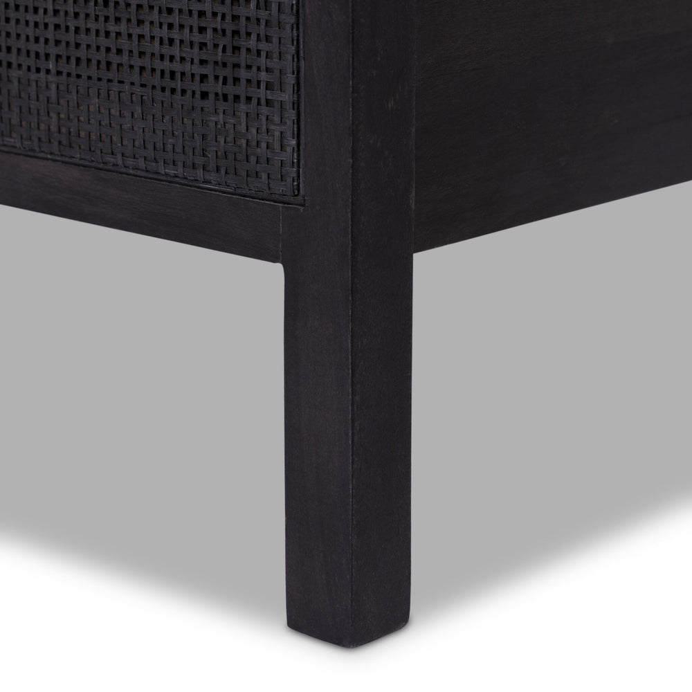 
                      
                        Sydney Queen Bed - Black Wash with Black Cane
                      
                    