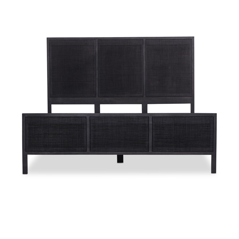
                      
                        Sydney Queen Bed - Black Wash with Black Cane
                      
                    