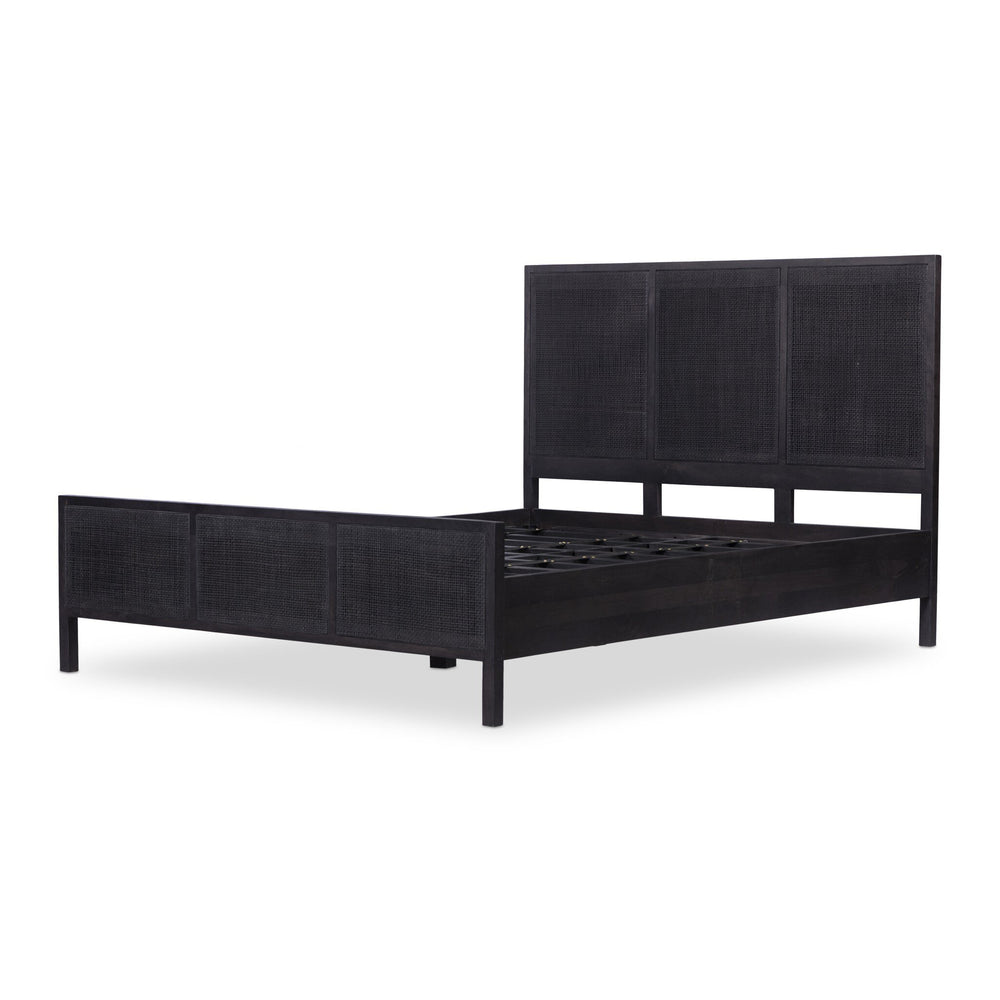 
                      
                        Sydney Queen Bed - Black Wash with Black Cane
                      
                    