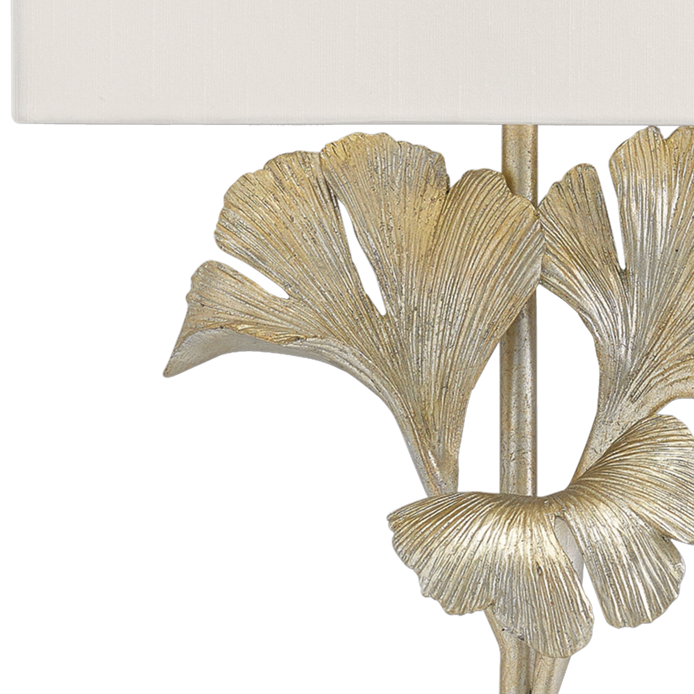 Gingko Silver Wall Sconce
