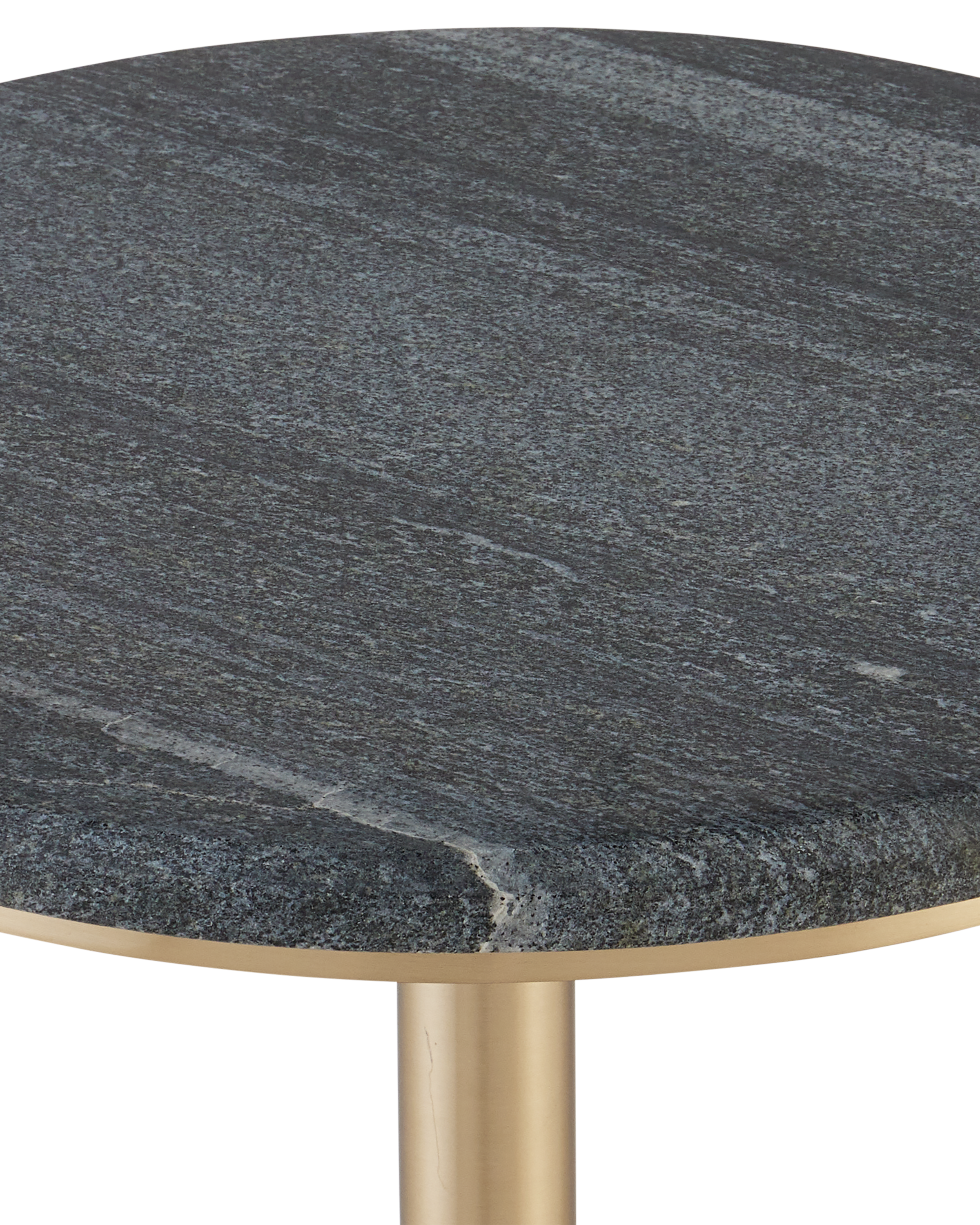 Miles Black Marble Accent Table - Thumbnail 2