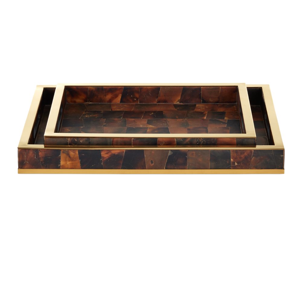 
                      
                        Casey Brown Tray Set of 2.
                      
                    