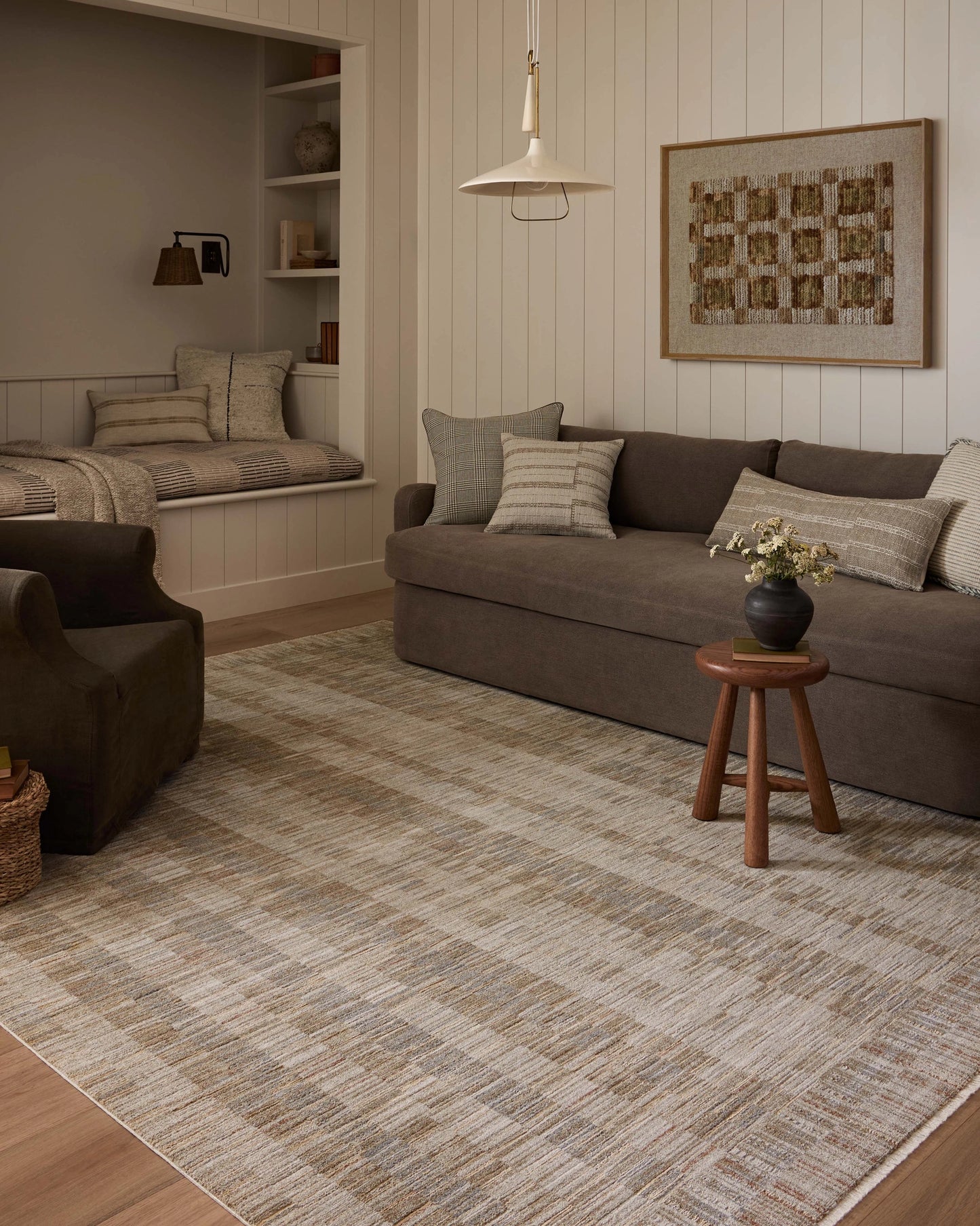 Amber Lewis x Loloi Cali Natural / Multi 18" x 18" Sample Rug