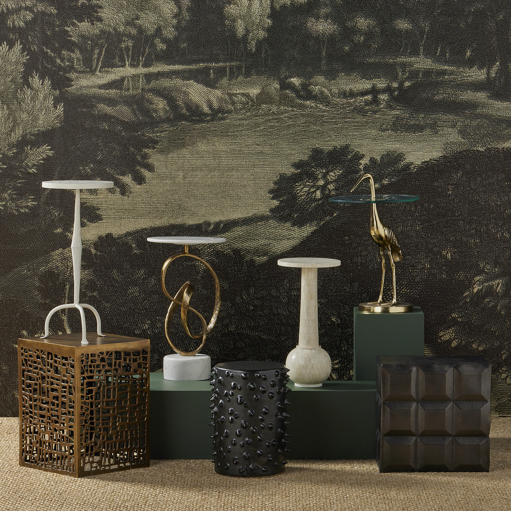 
                      
                        Crane Brass Accent Table.
                      
                    