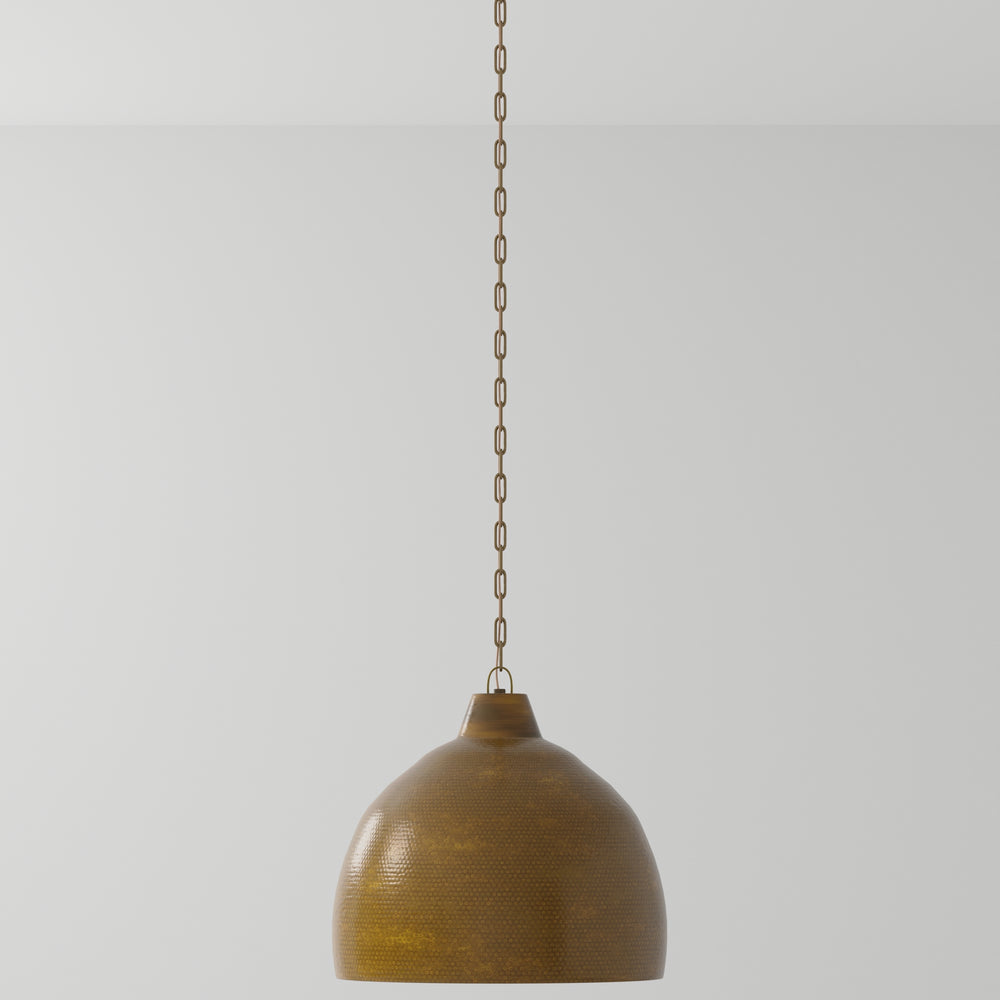 
                      
                        Earthshine Large Brass Pendant.
                      
                    