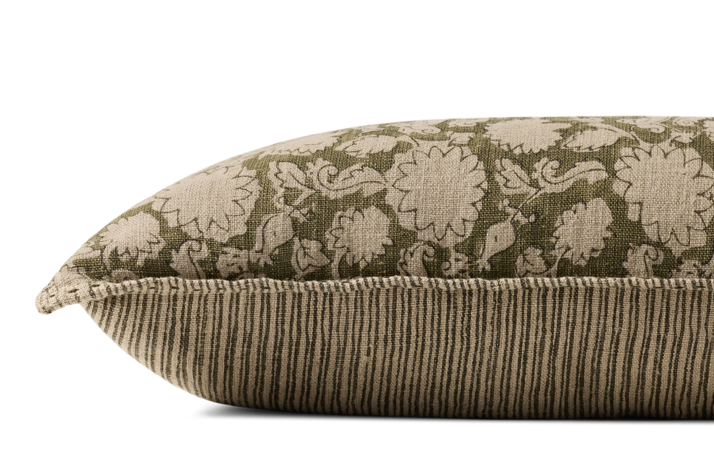 Loloi Green 12'' x 27'' Cover w/Down Pillow