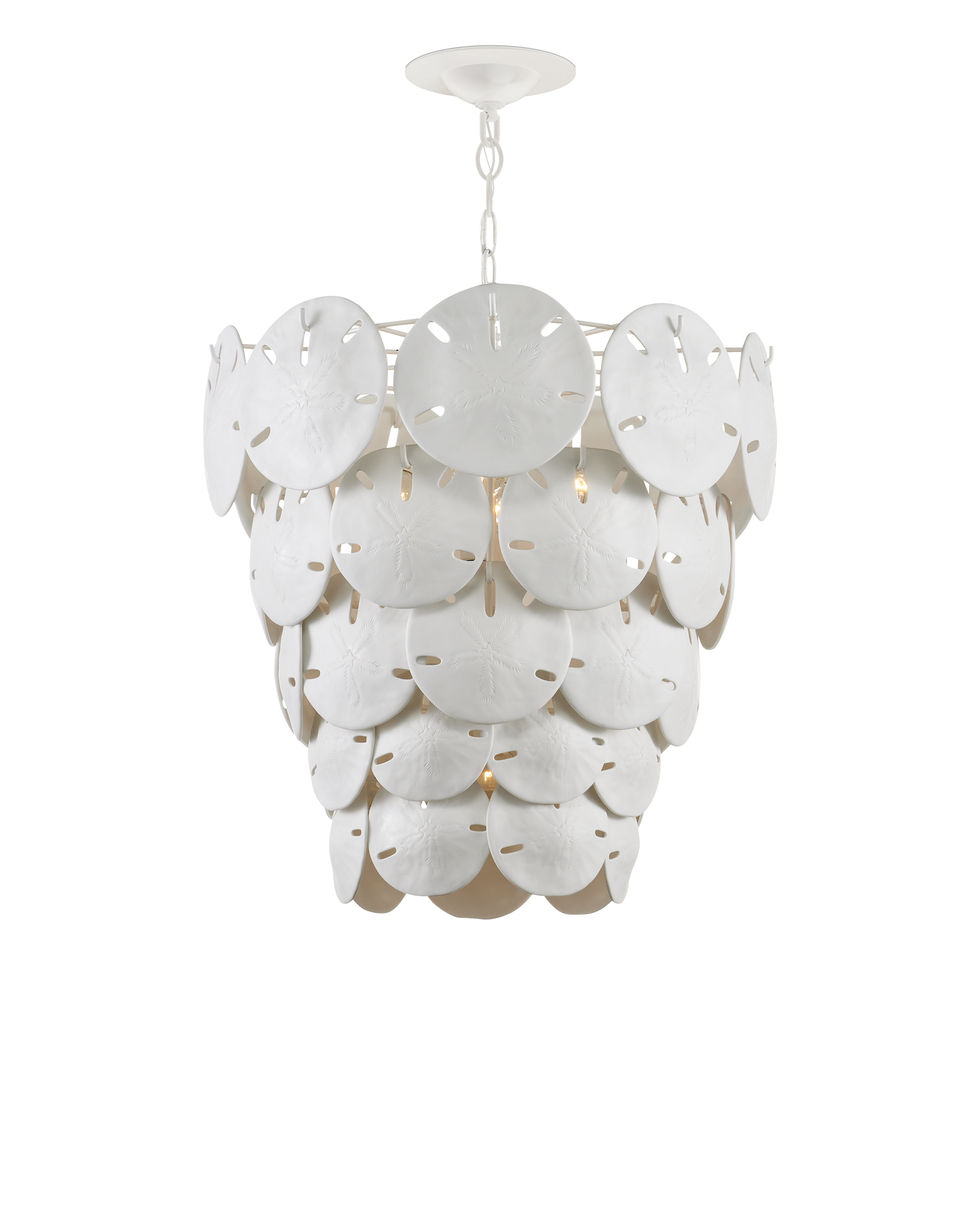 Tulum Large White Chandelier - Thumbnail 2