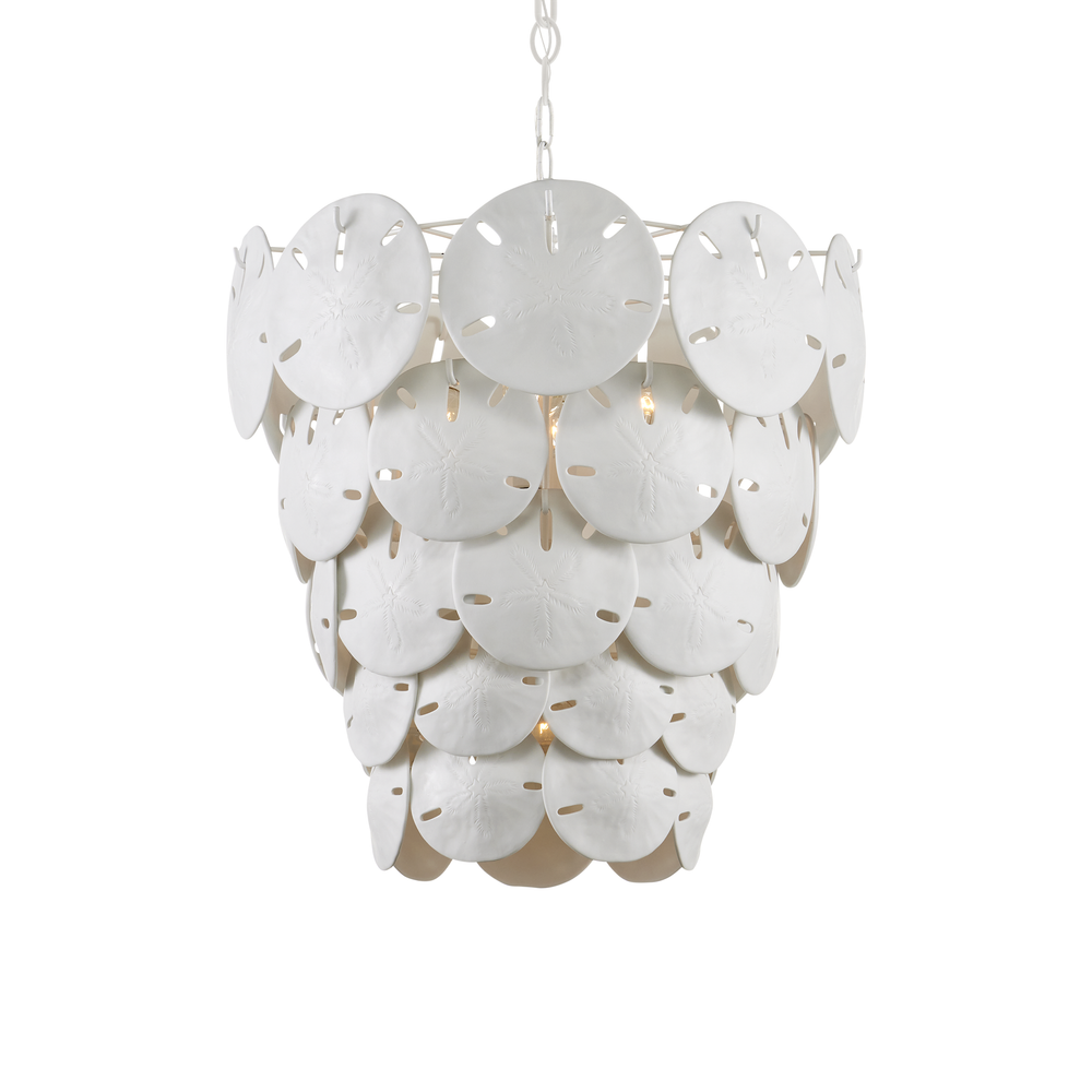 Tulum Large White Chandelier