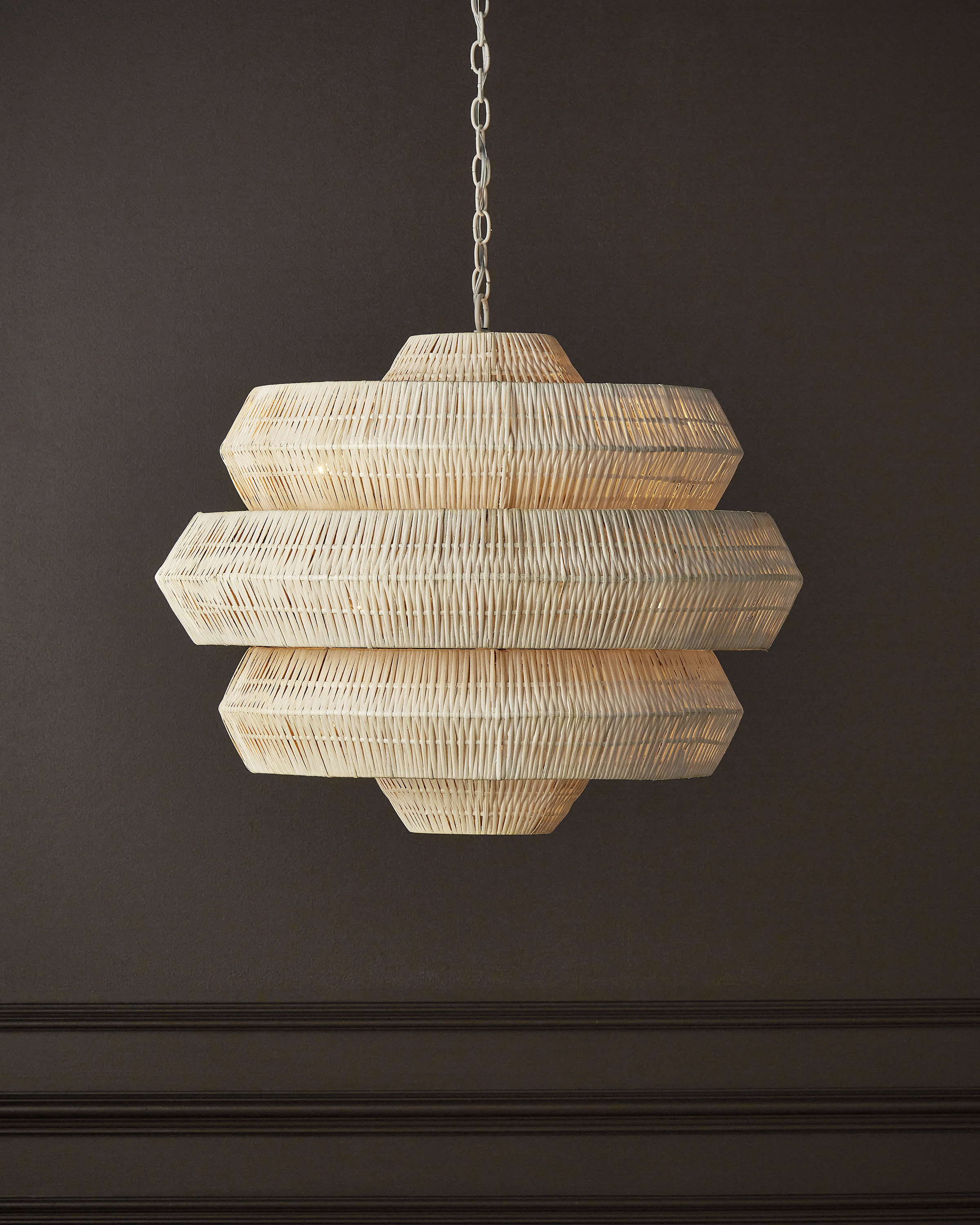 Antibes Medium White Chandelier - Thumbnail 5